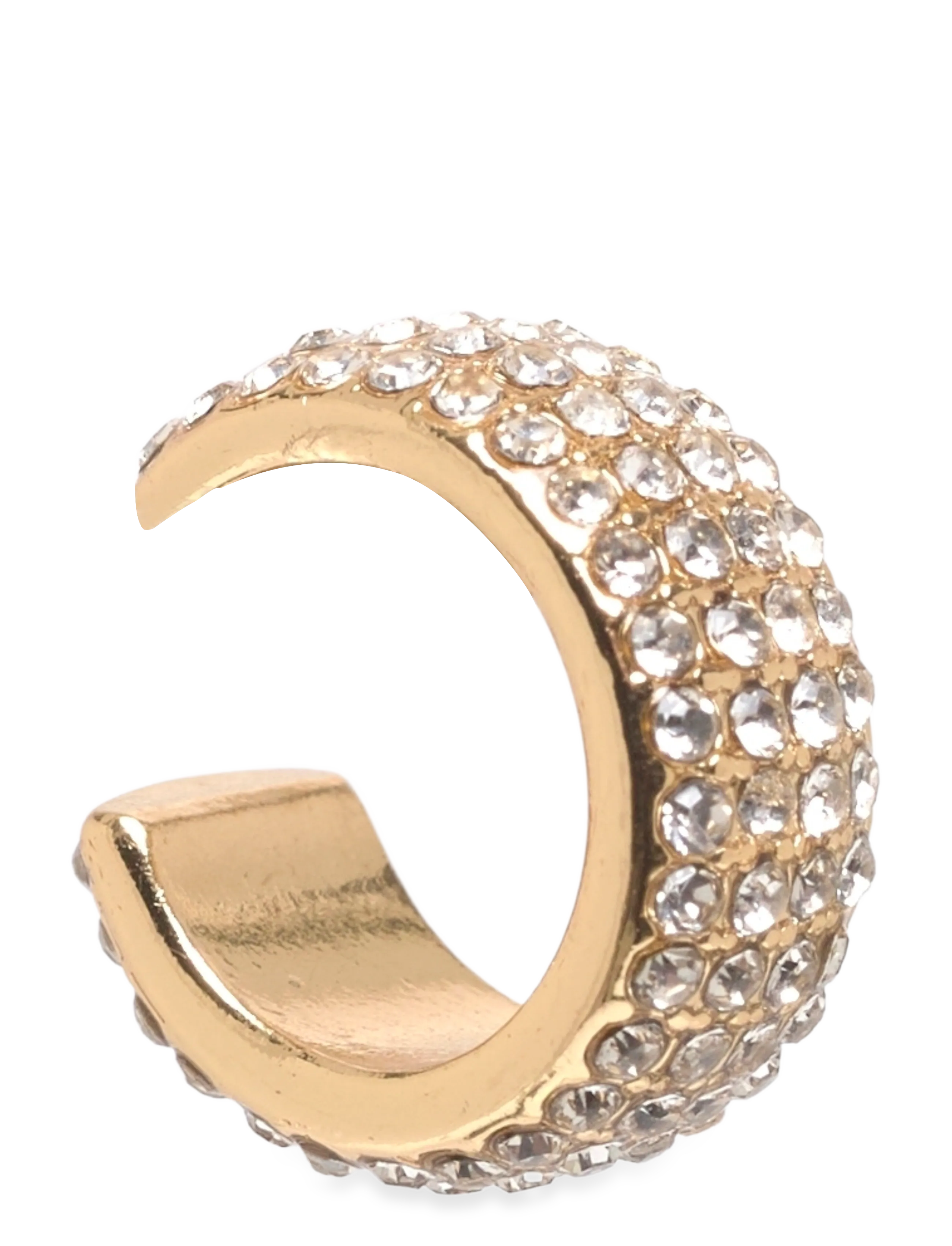 Pilgrim MATYLDA crystal cuff earring gold-plated - Festtøj - GOLD PLATED / gold