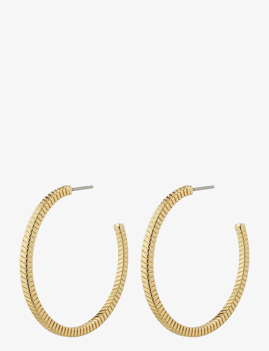 Pilgrim - LIDIA recycled hoop earrings gold-plated - gold plated - 0