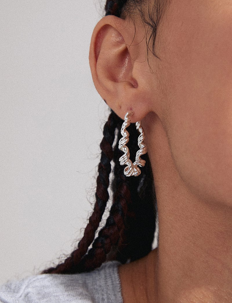 Pilgrim - LARISA earrings silver-plated - hoops - silver plated - 2