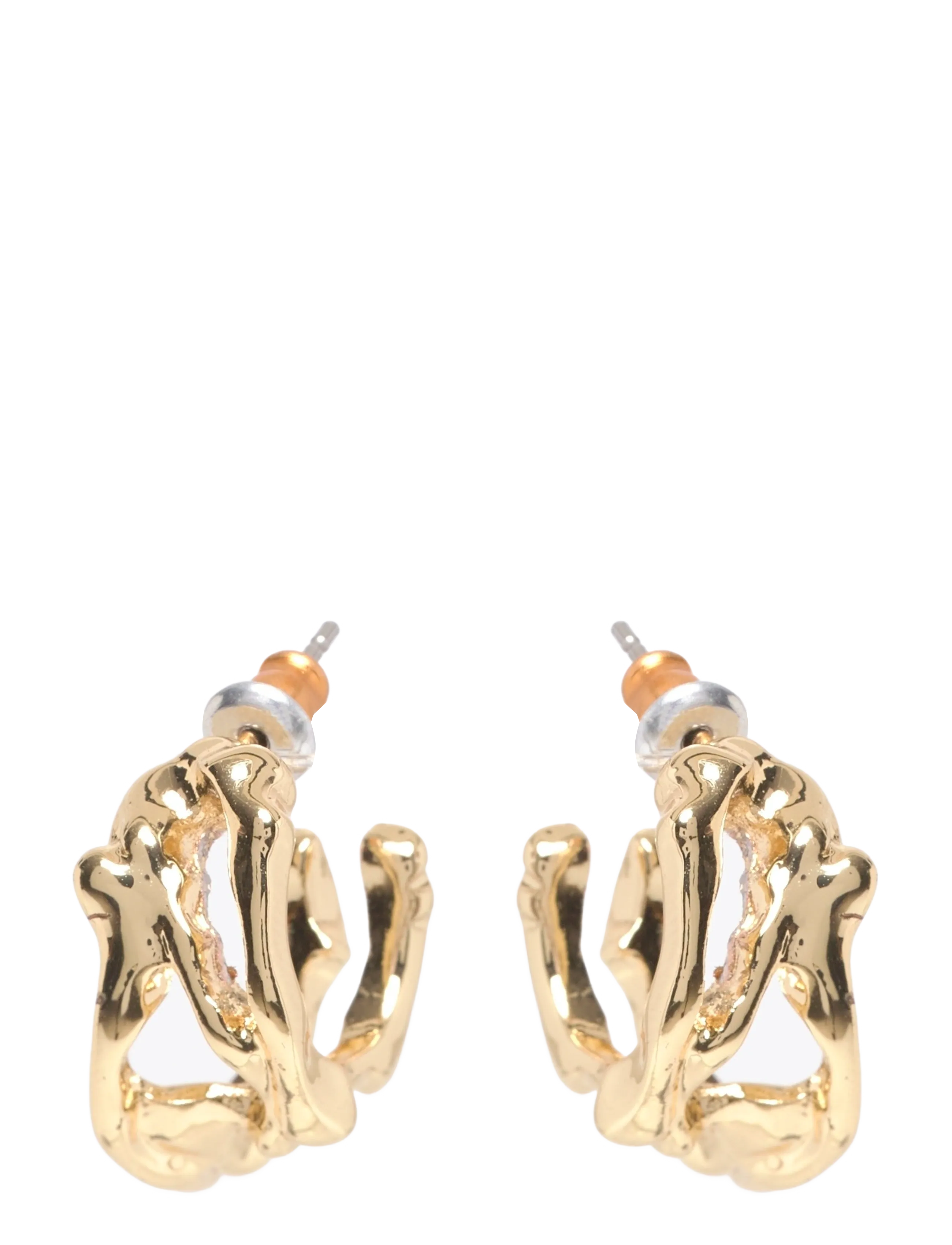 Pilgrim Fotini Hoop Earrings Gold-Plated, One Size, Earrings, Gold - Hoops, Frauen