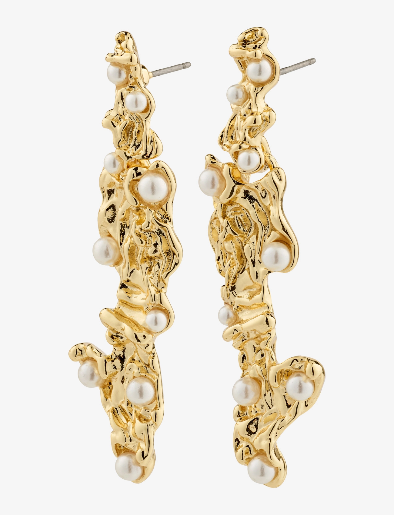 JUDE earrings gold-plated - GOLD PLATED