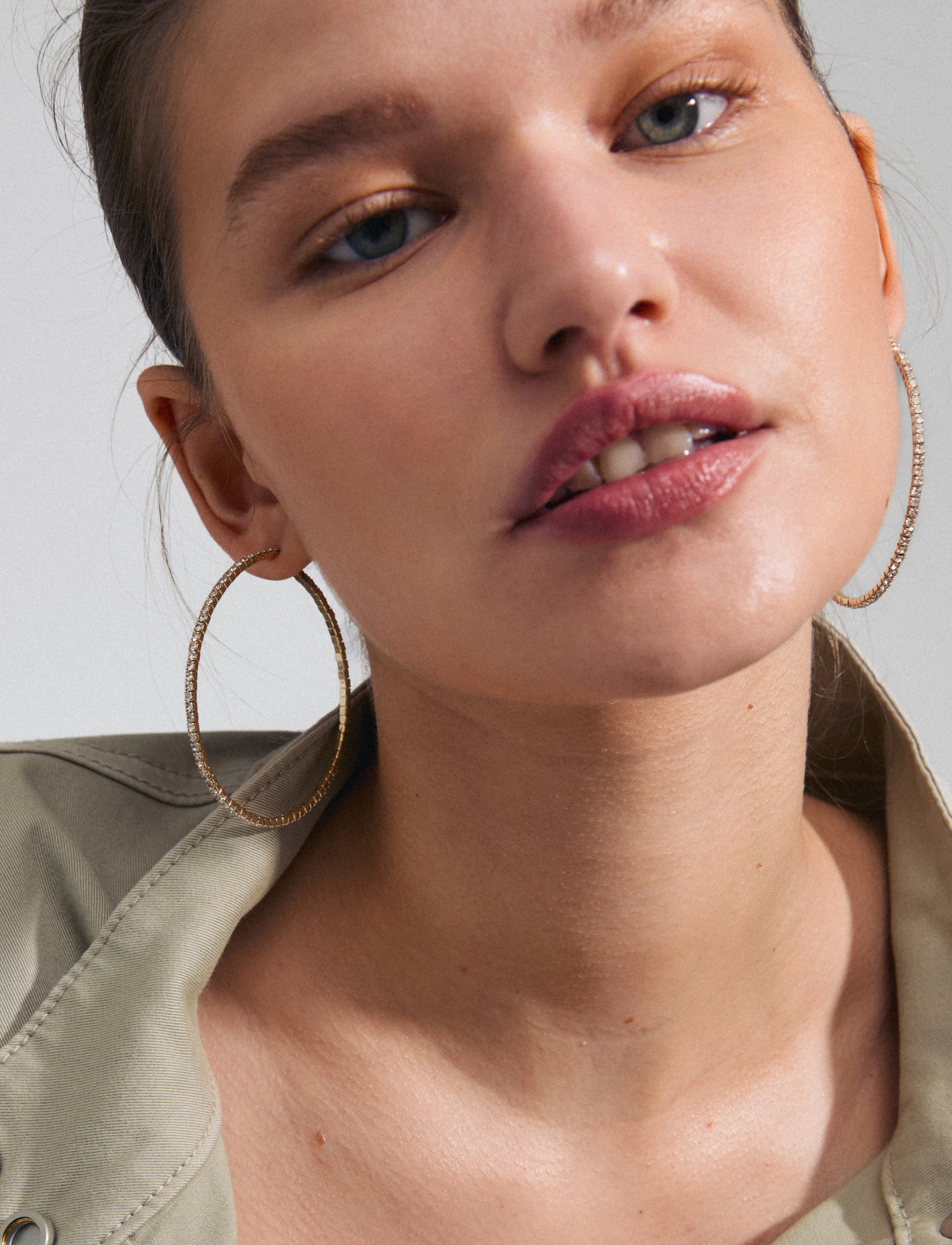 Pilgrim - SIDNEY crystal hoop earrings gold-plated - gold plated - 2