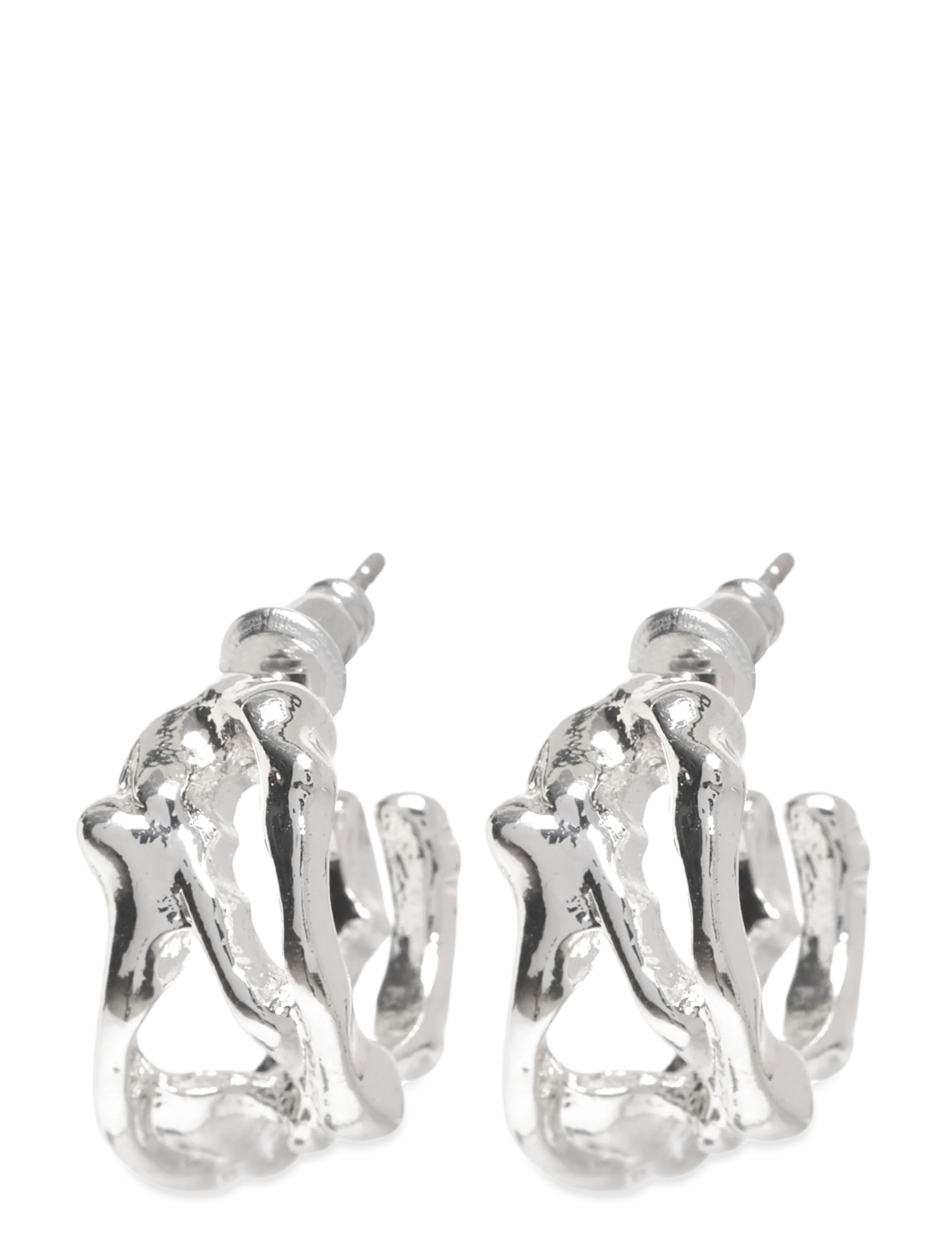 Pilgrim FOTINI hoop earrings silver-plated - Konfirmation - SILVER PLATED / silver