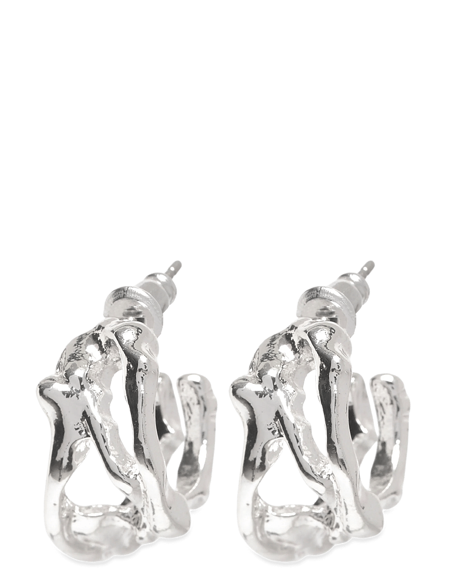 Pilgrim - FOTINI hoop earrings silver-plated - creoler & hoops - silver plated - 0