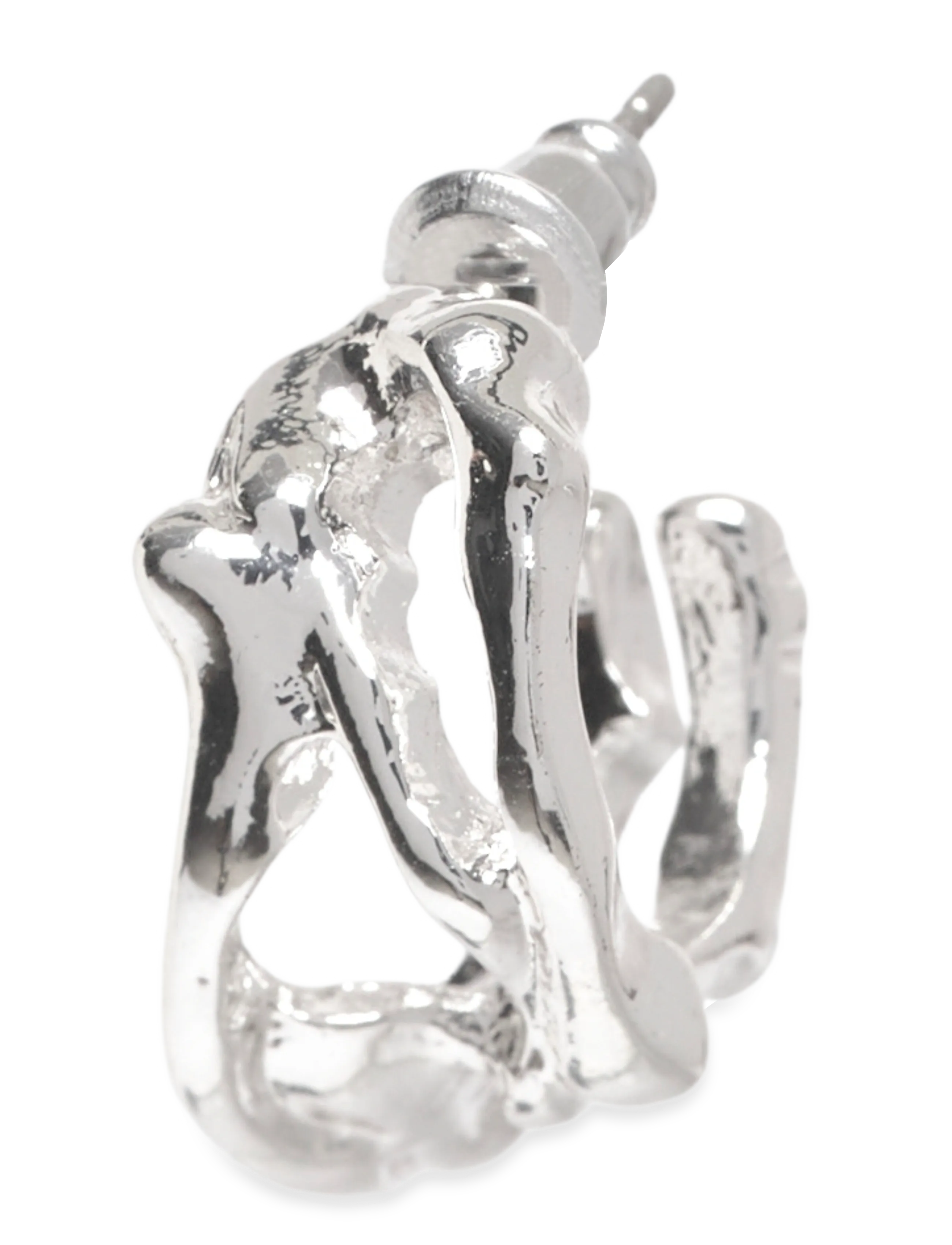 Pilgrim - FOTINI hoop earrings silver-plated - creoler & hoops - silver plated - 1