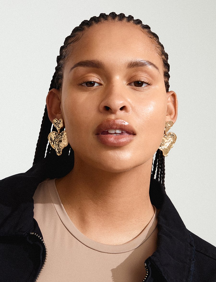Pilgrim - RYAN earrings gold-plated - pendant earrings - gold plated - 0