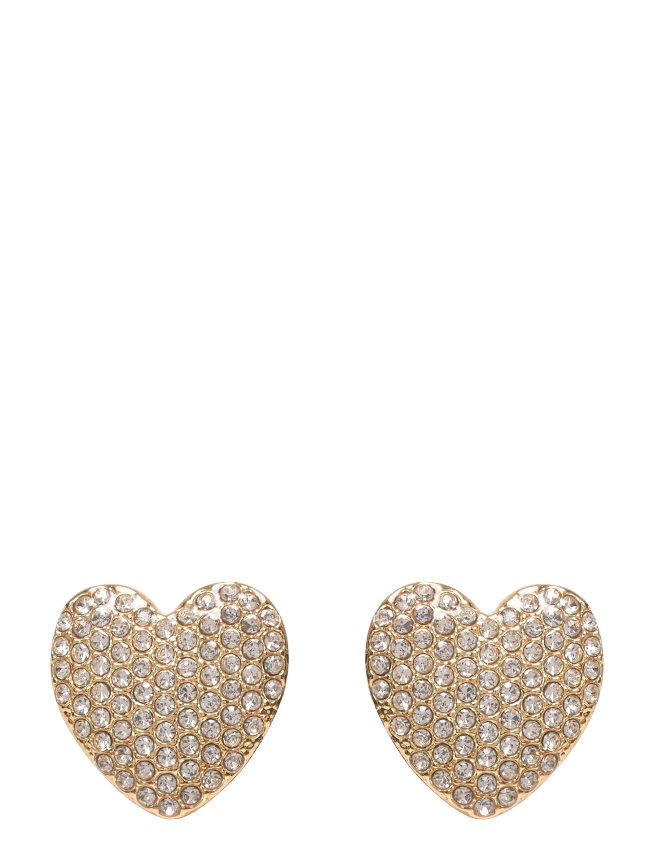 Pilgrim Dune Heart Earrings Gold-Plated, One Size, Earrings, Gold - Studs, Frauen