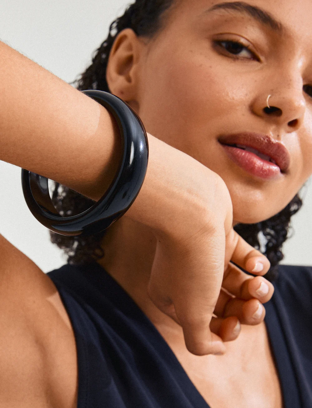 Pilgrim - AASE bangle - bangles - gold plated - 0