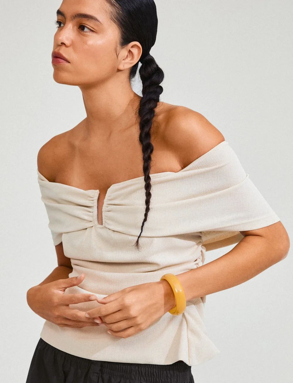 Pilgrim - AASE bangle - bangles - yellow - 0