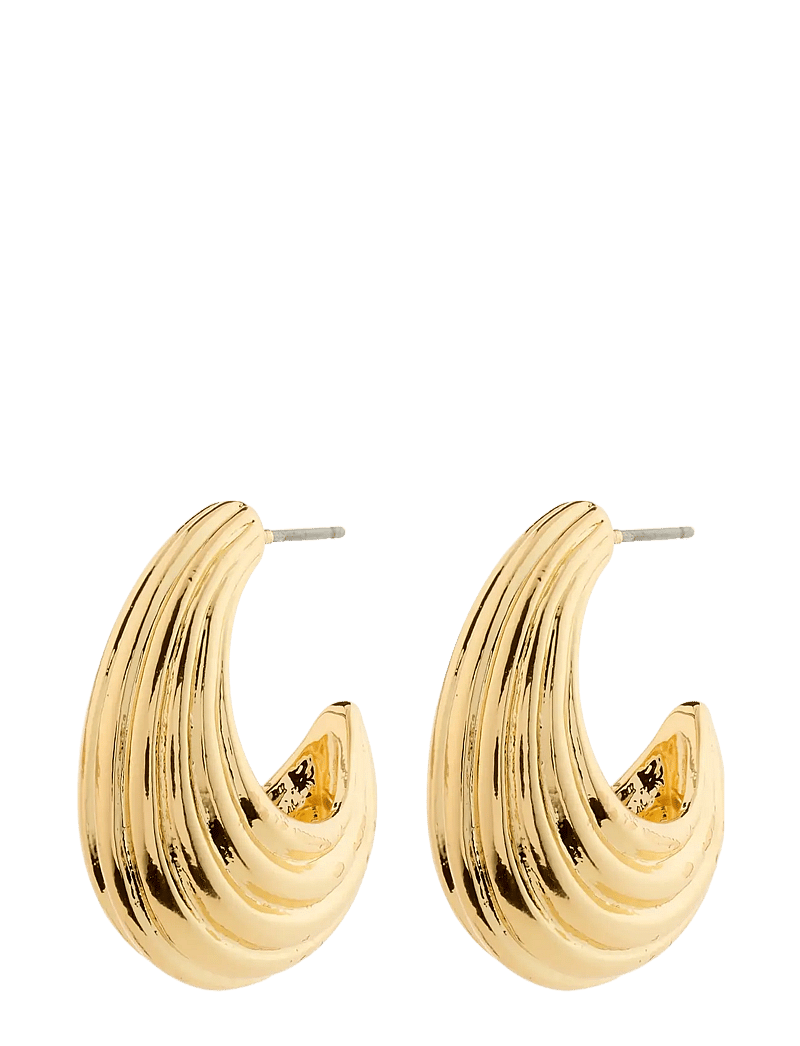 Pilgrim - ASLE earrings - hoops - gold plated - 1