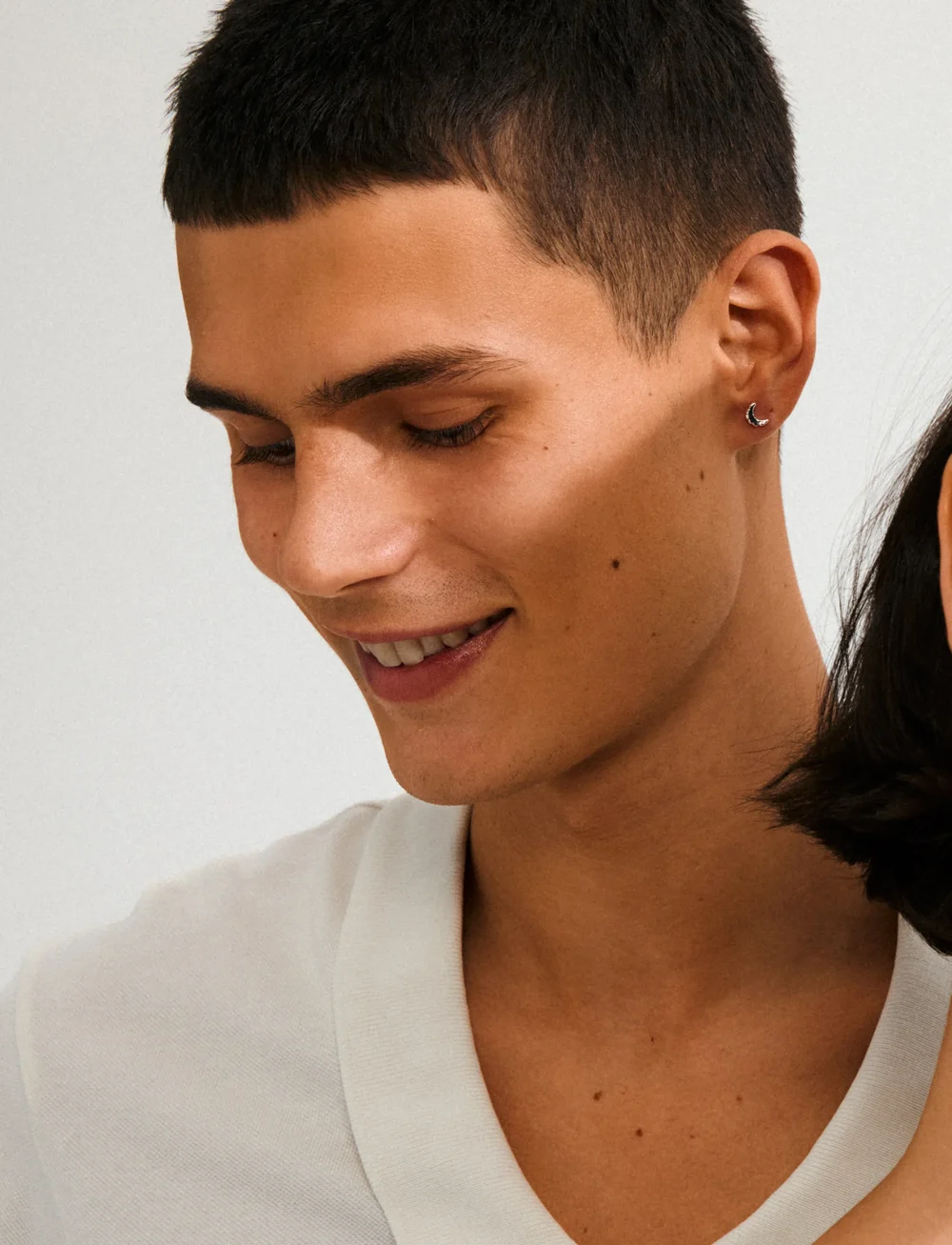 Pilgrim - BETWEEN moon earrings silver-plated - stud earrings - silver plated - 3