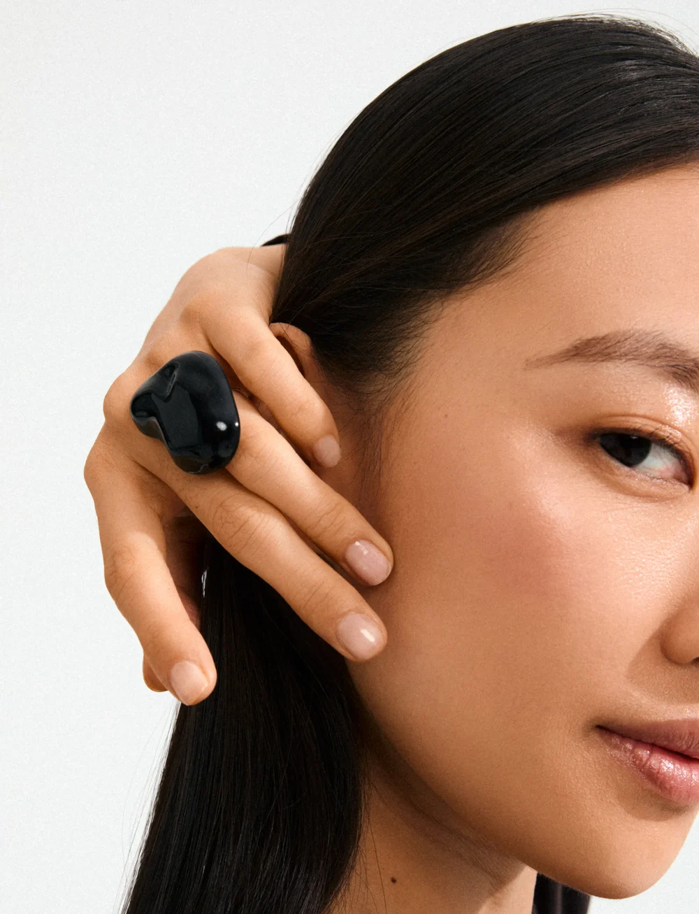 Pilgrim - LIAN ring silver-plated/black - konfirmation - silver plated - 3