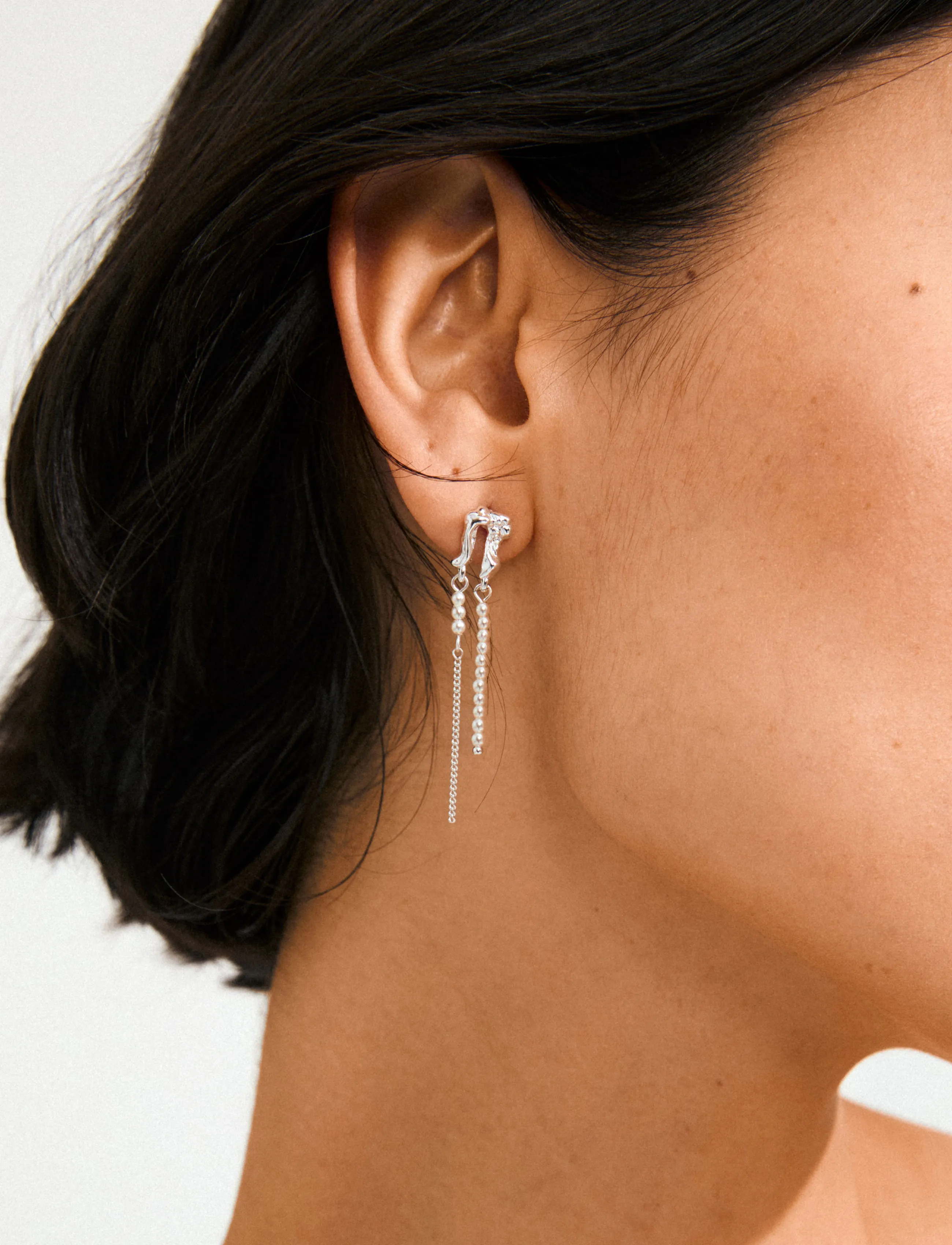 PILGRIM Vincent Earrings Silver-Plated örhängen dam – bild 2