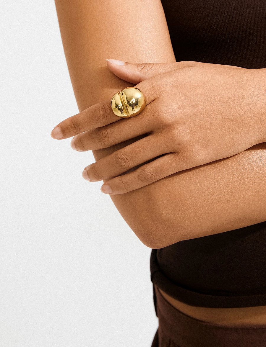 Pilgrim - MADDIX ring gold-plated - gold plated - 3