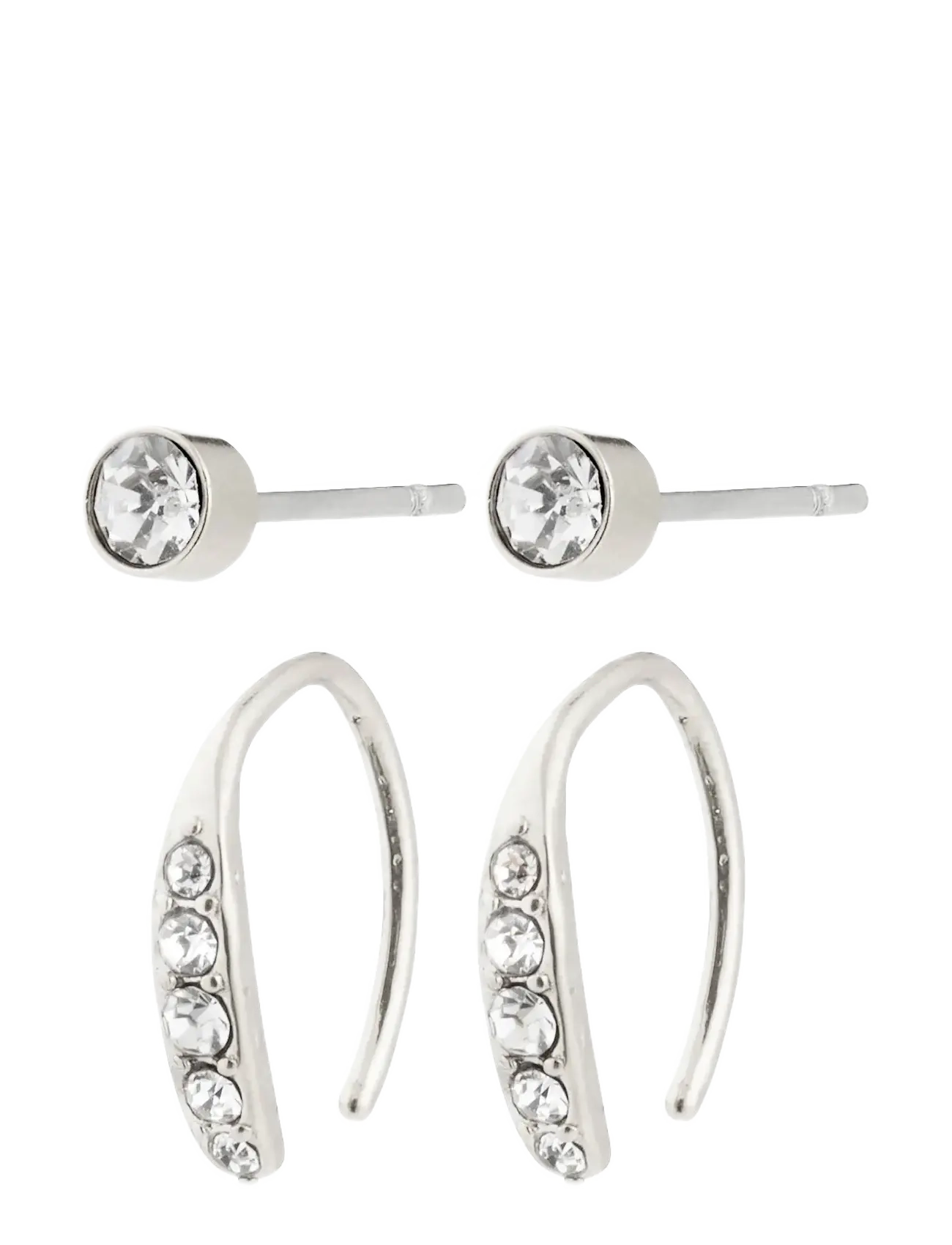 GIONNI earrings silver-plated - SILVER PLATED