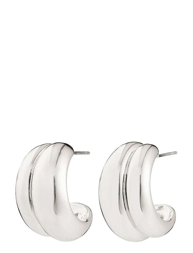 Pilgrim - MIKO earrings silver-plated - rippuvad kõrvarõngad - silver plated - 1