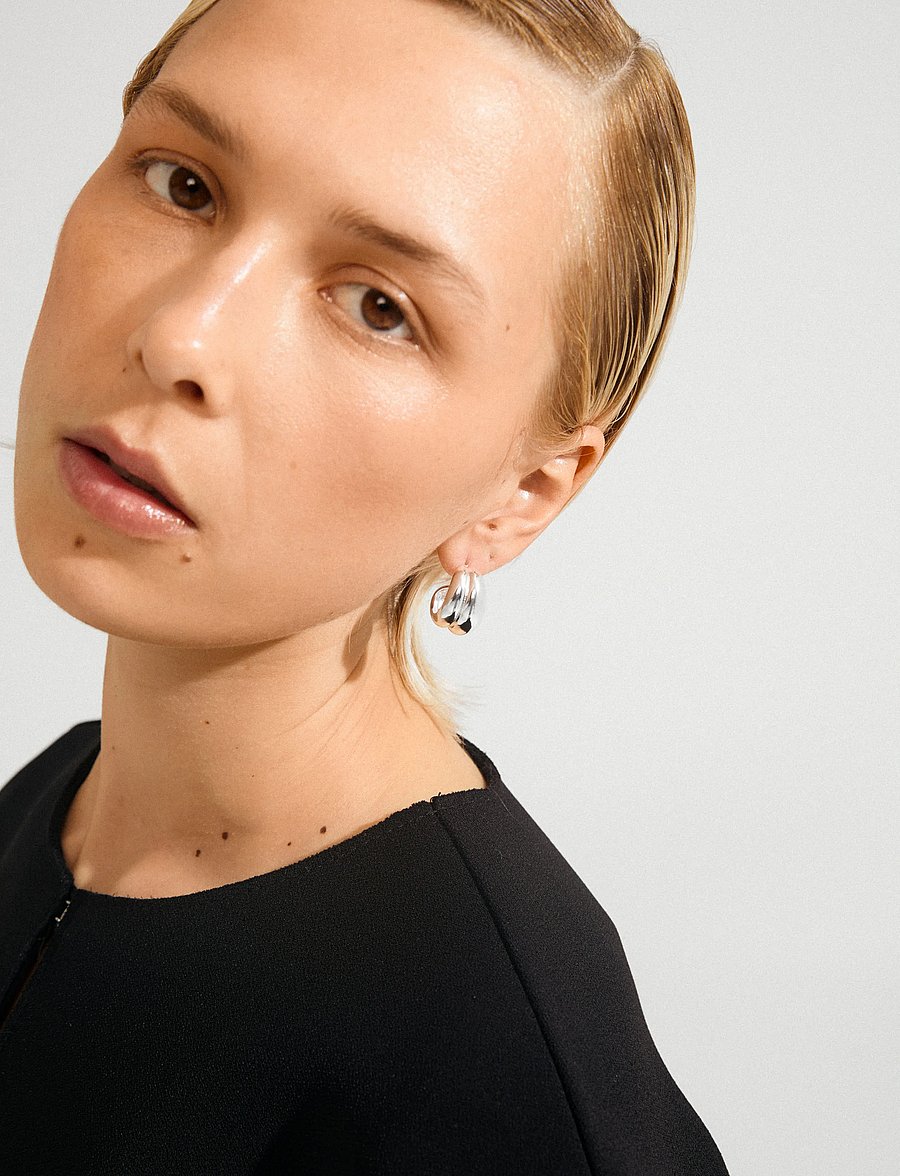 Pilgrim - MIKO earrings silver-plated - hängande örhängen - silver plated - 0