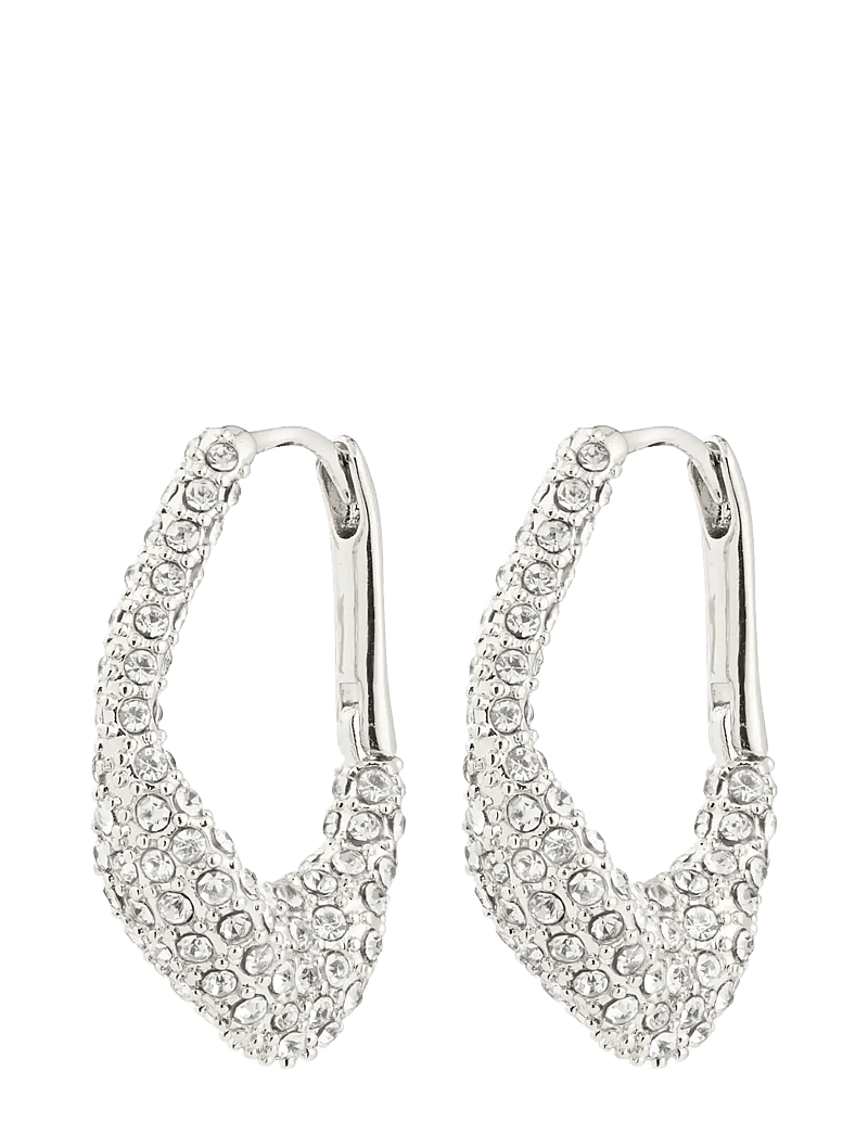 Pilgrim - FENIX earrings silver-plated - creoler & hoops - silver plated - 1