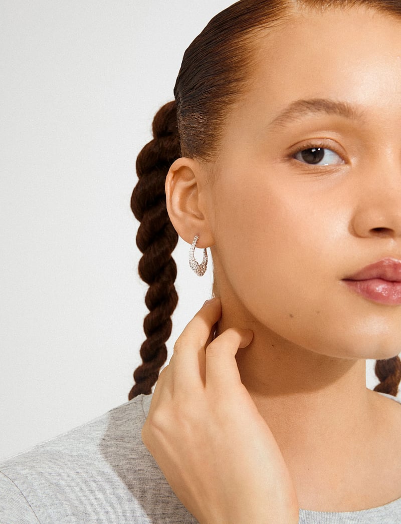 Pilgrim - FENIX earrings silver-plated - creoler & hoops - silver plated - 0