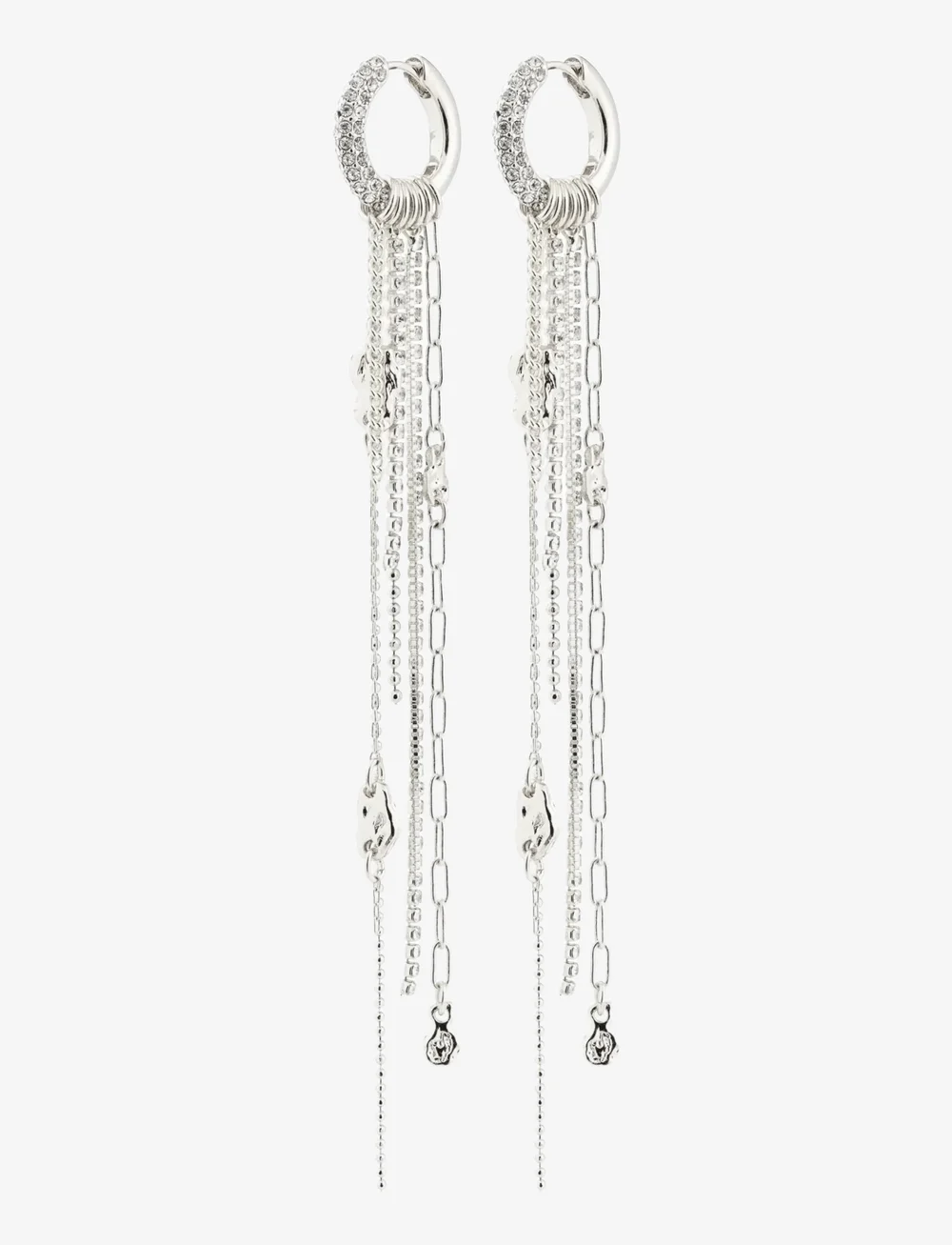 Pilgrim - DRUE earrings silver-plated - statement-øredobber - silver plated - 1