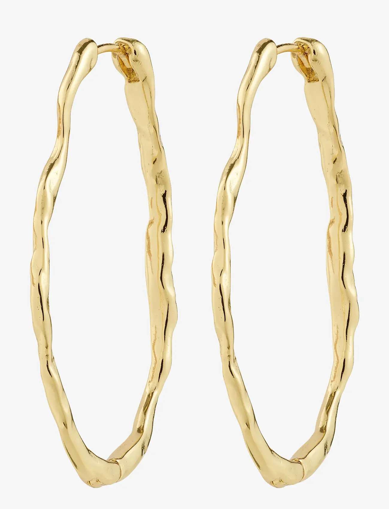 Pilgrim - TIMBER hoop earrings gold-plated - creoler & hoops - gold plated - 1