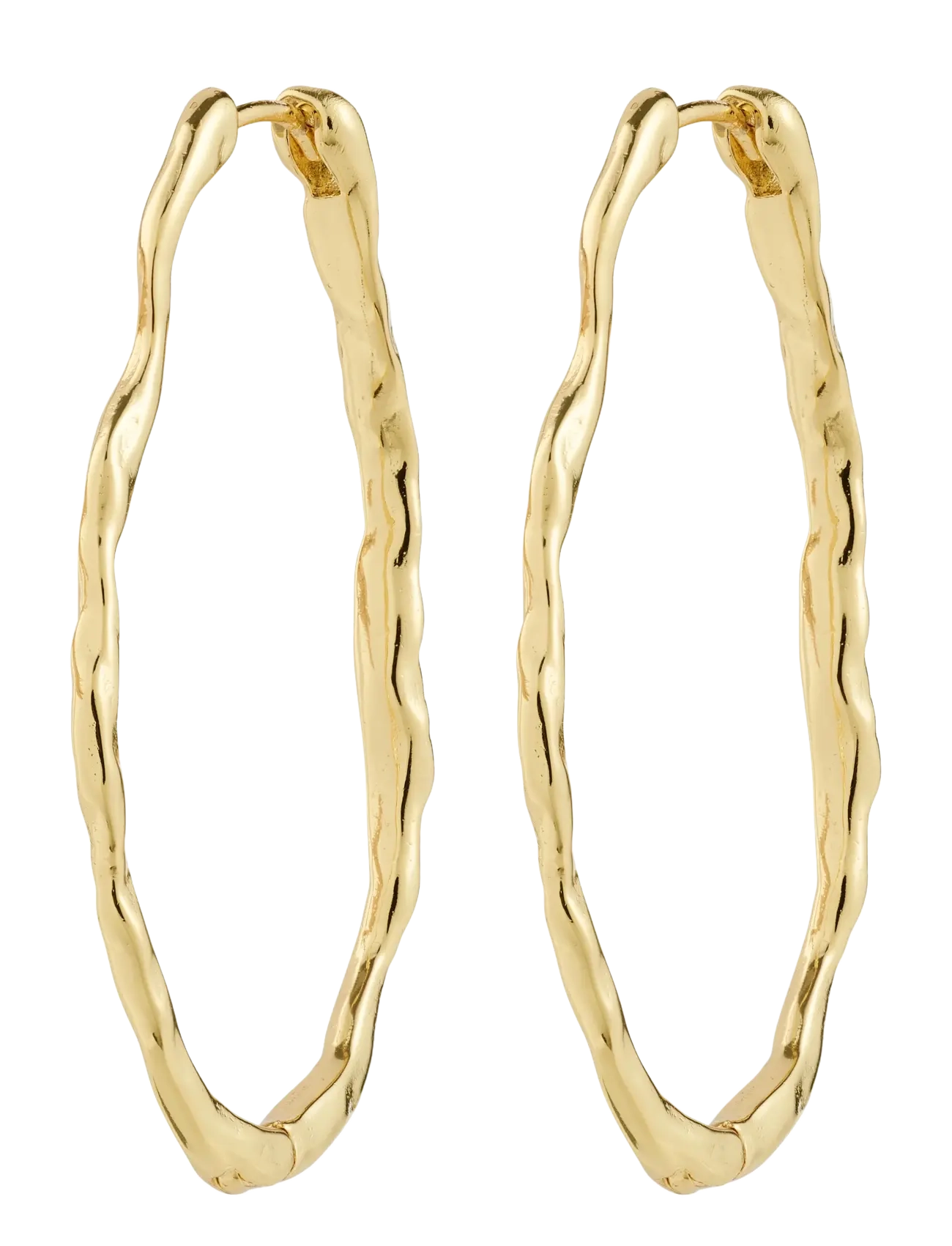 Pilgrim TIMBER hoop earrings gold-plated - Pilgrim - GOLD PLATED / gold