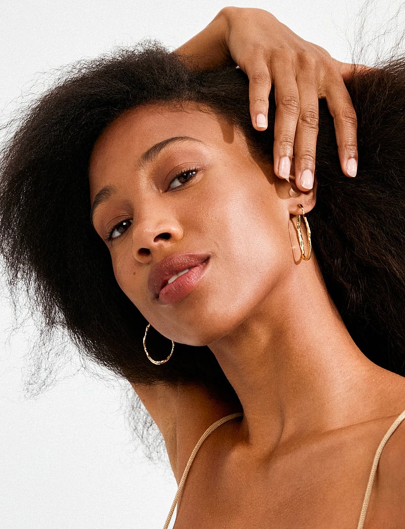 Pilgrim - TIMBER hoop earrings gold-plated - hoops kõrvarõngad - gold plated - 2