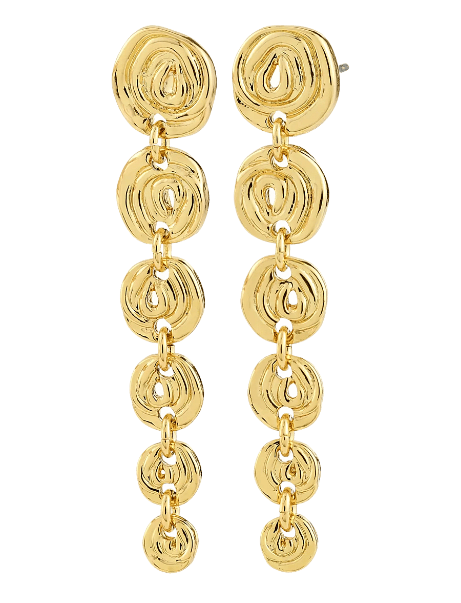 Pilgrim - AIR earrings gold-plated - silmatorkavad kõrvarõngad - gold plated - 1