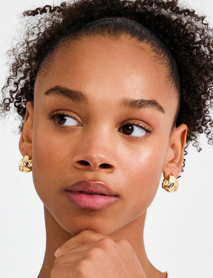Pilgrim - JOHNNIE earrings gold-plated - hoops - gold plated - 0