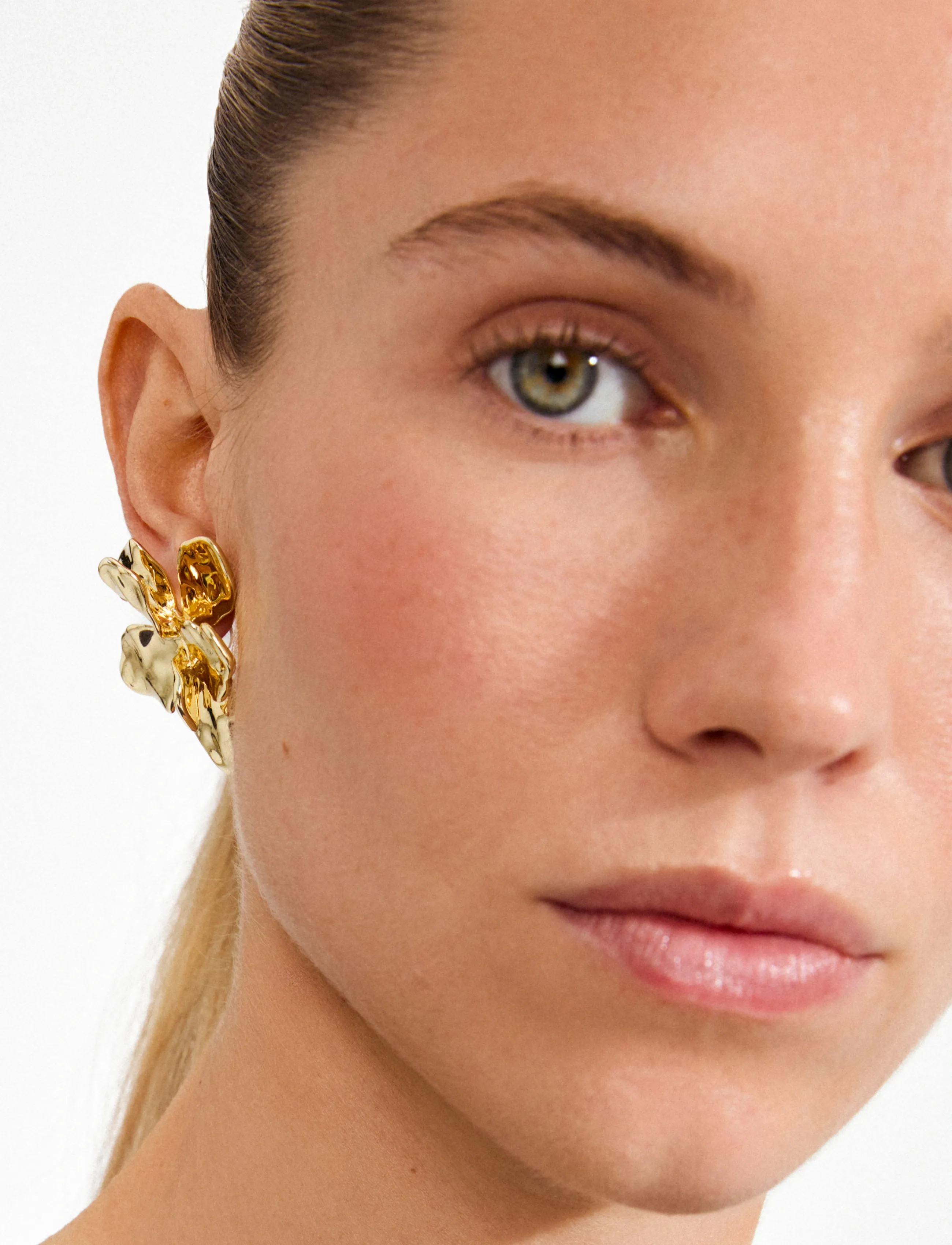 Pilgrim Halen Earrings Gold-Plated, One Size, Earrings, Gold - Studs, Frauen