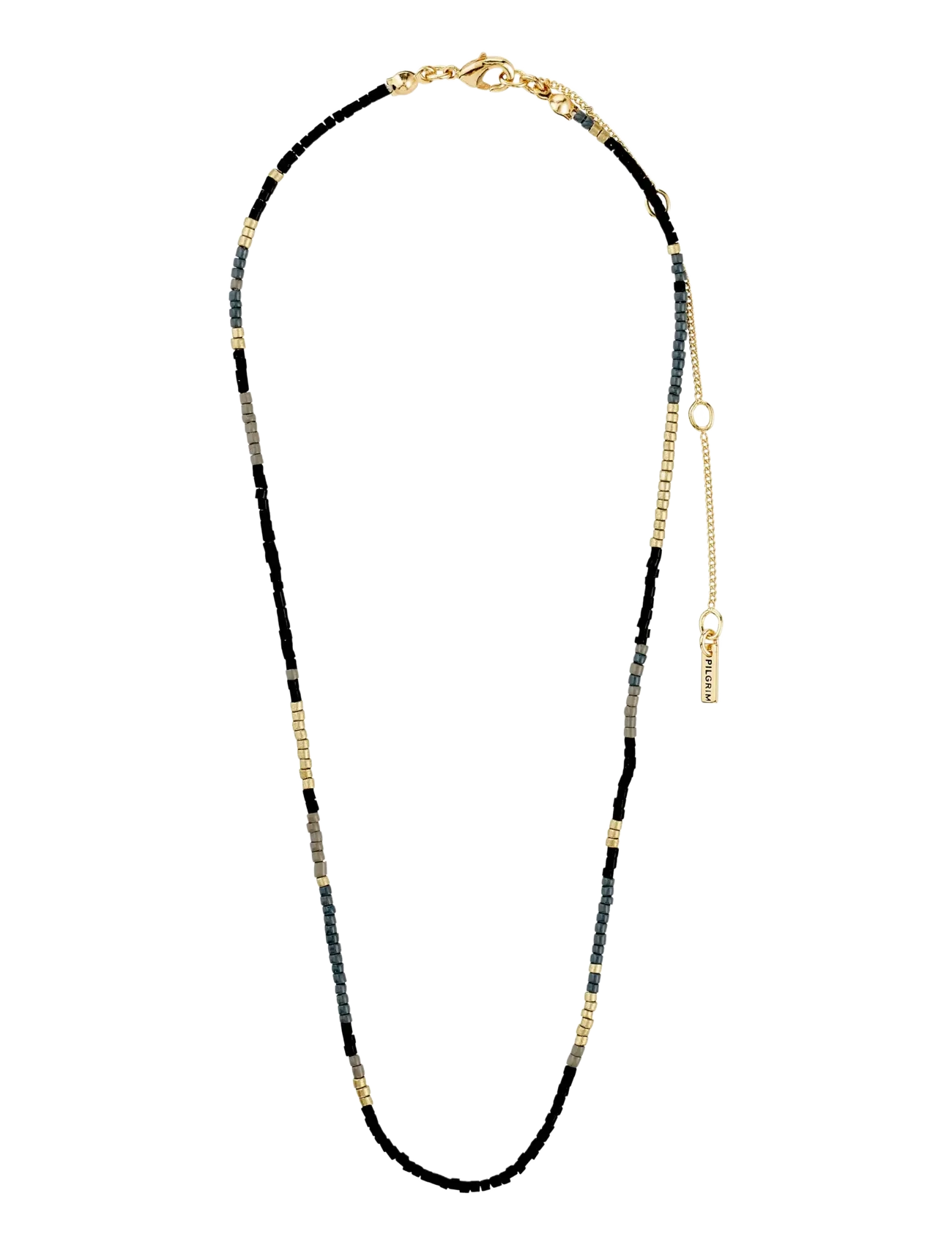 Pilgrim - ALISON necklace black, gold-plated - konfirmation - gold plated - 2