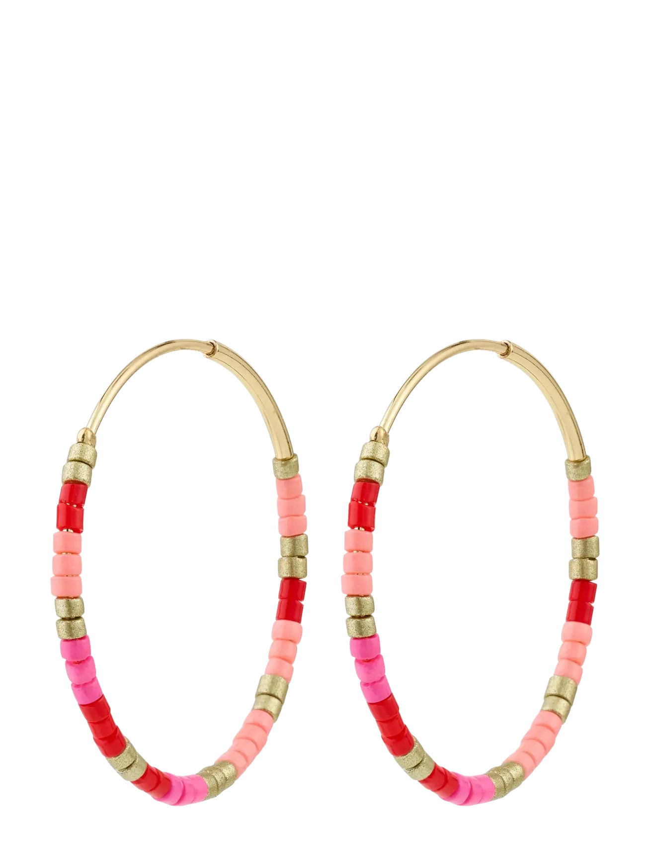 Pilgrim ALISON earrings pink, gold-plated - Konfirmationstøj - GOLD PLATED / pink/rose