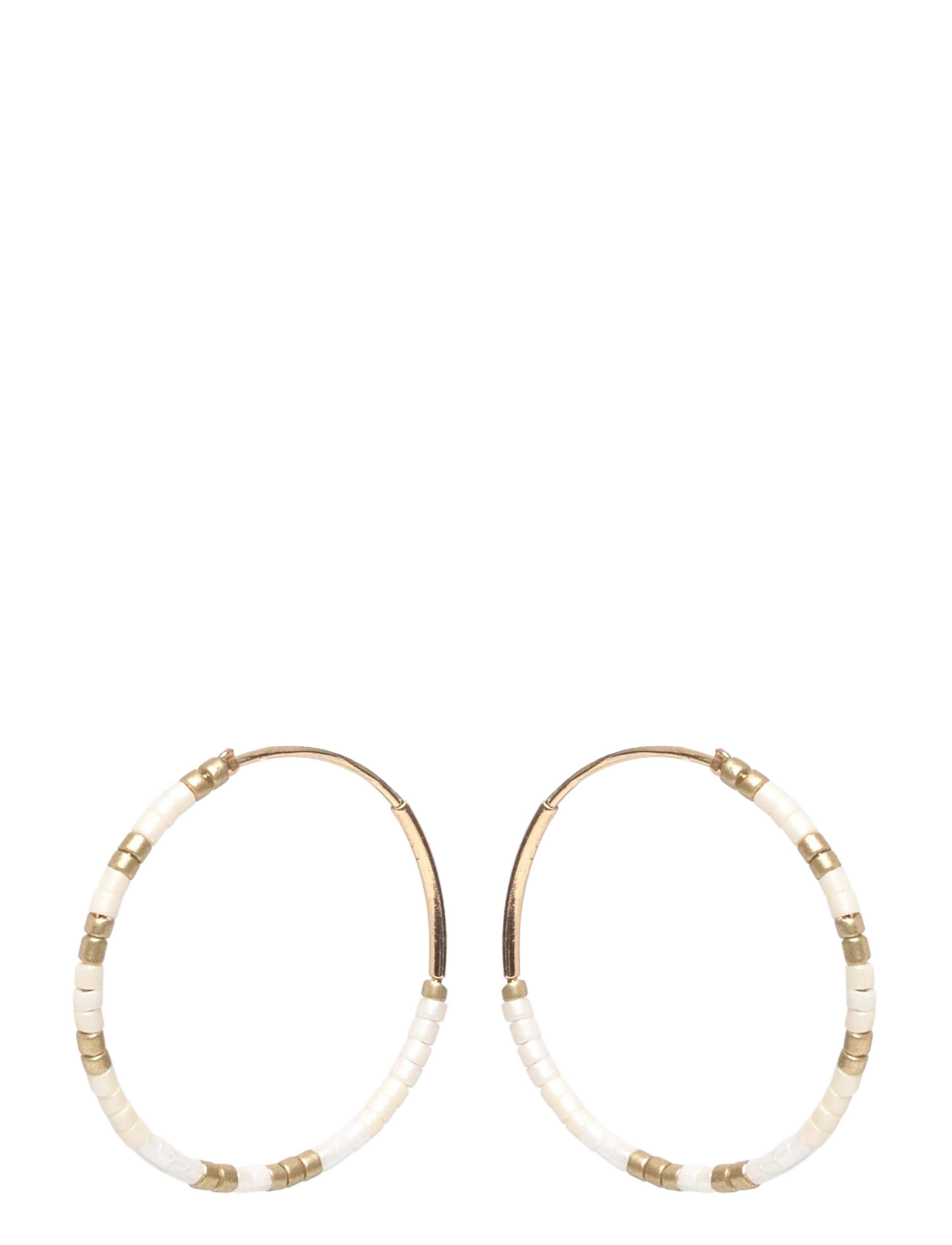 Pilgrim ALISON earrings white, gold-plated - Aksessuaarid - GOLD PLATED / gold