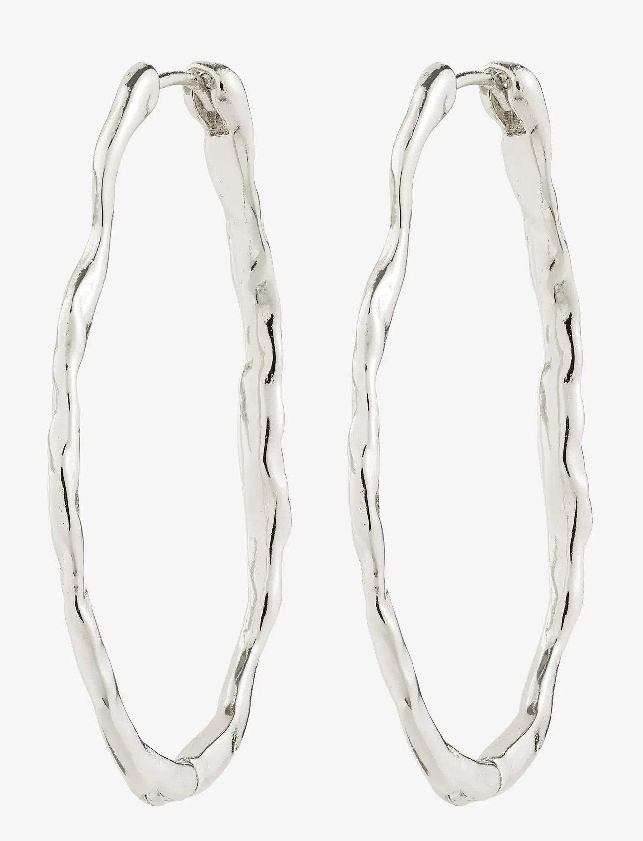 Pilgrim - TIMBER hoop earrings silver-plated - hoops - silver plated - 1