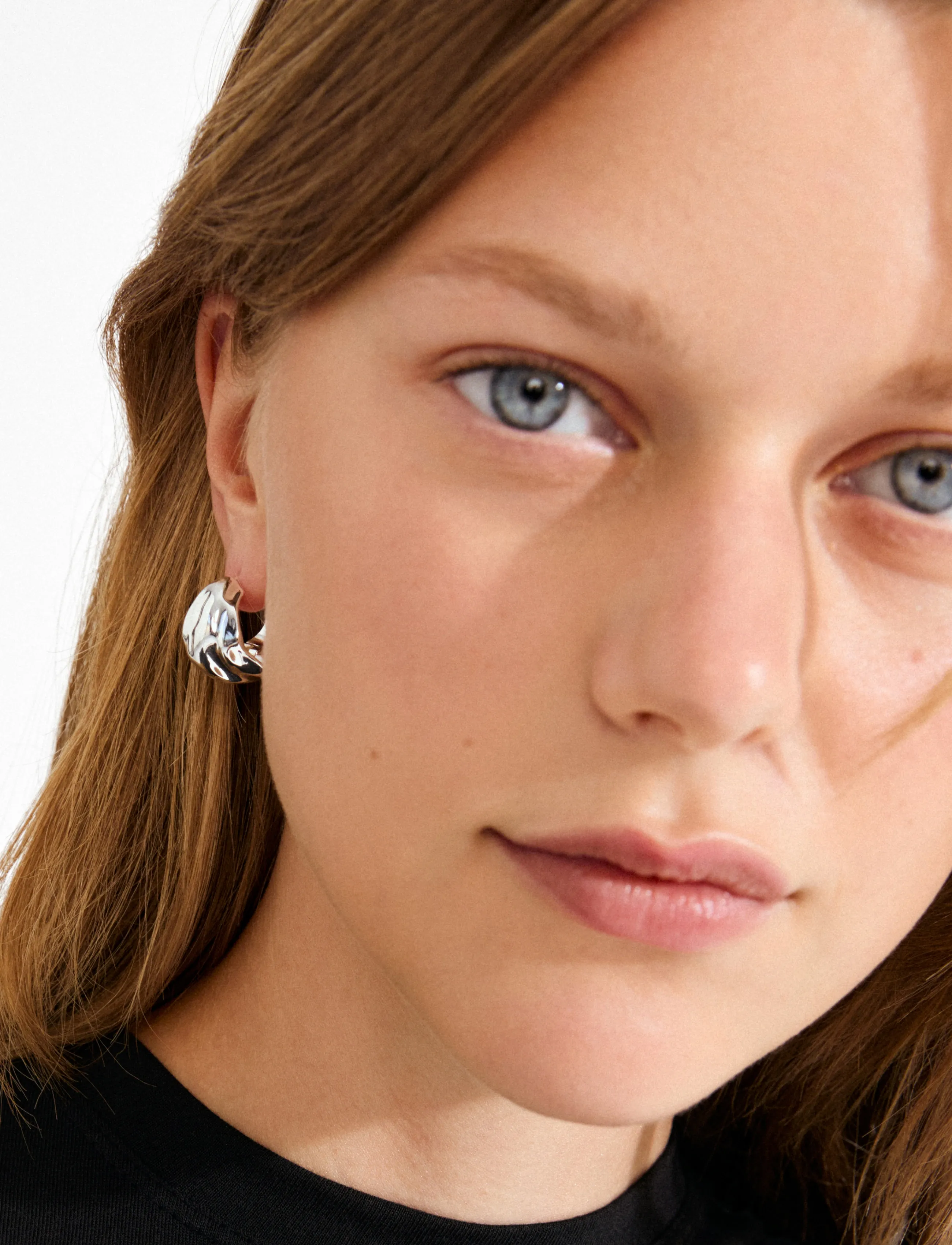 Pilgrim Johnnie Earrings Silver-Plated, One Size, Earrings, Silber - Hoops, Frauen