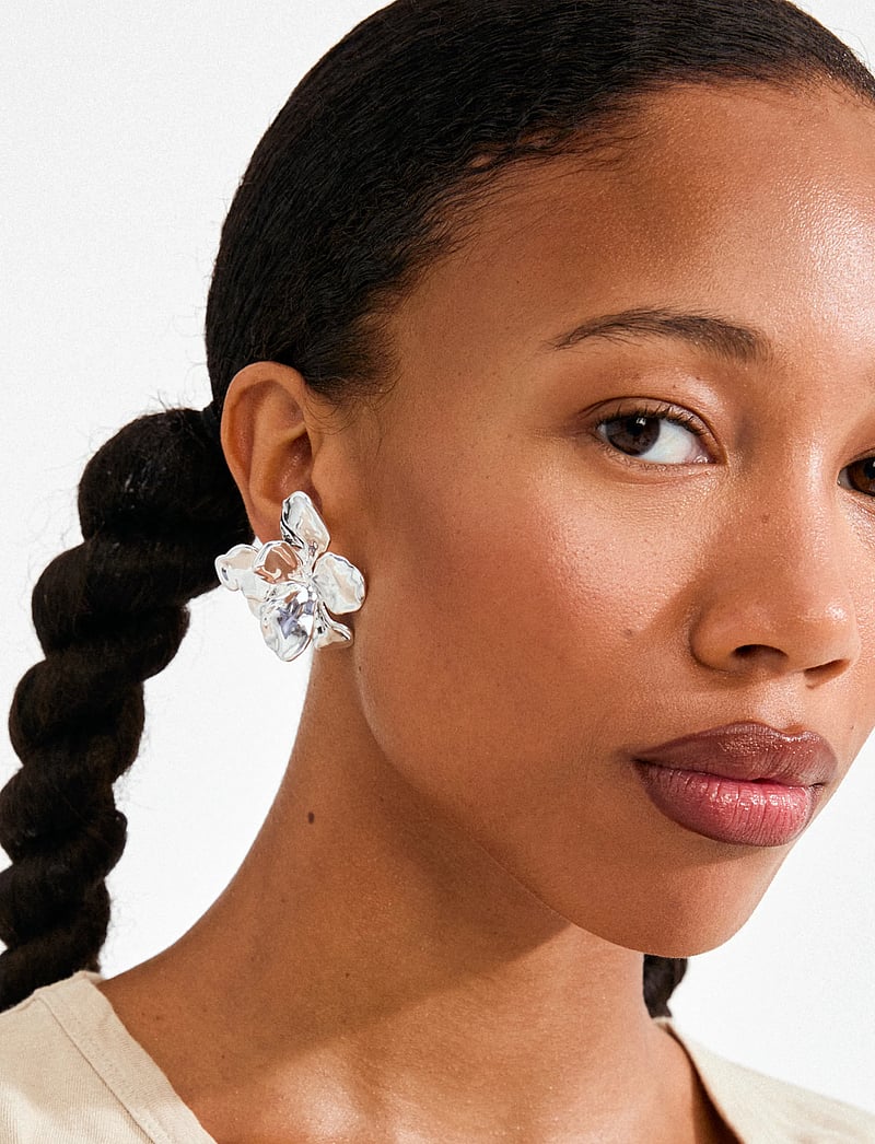 Pilgrim - HALEN earrings silver-plated - Ørestikker - silver plated - 3