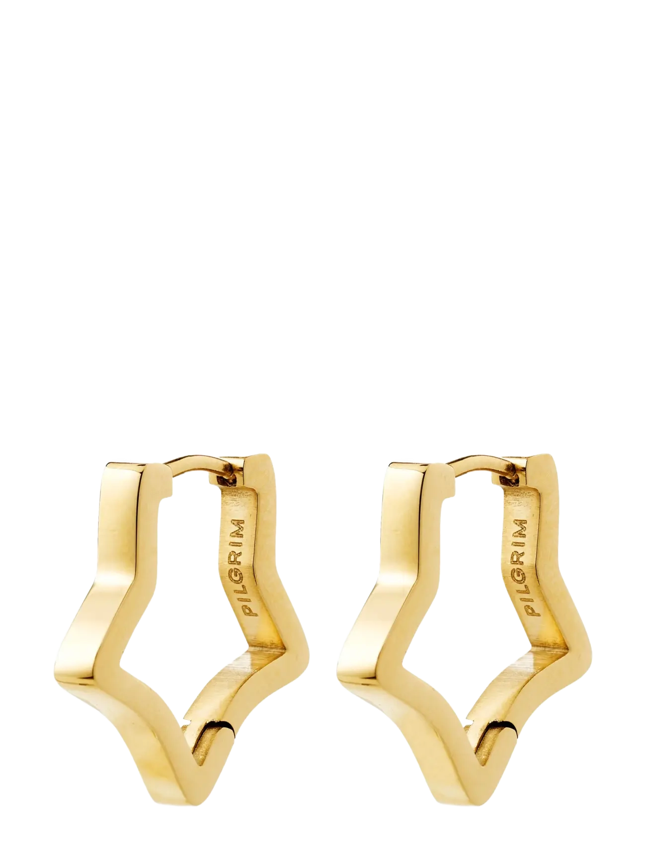 Pilgrim Solari Earrings Gold-Plated, One Size, Earrings, Gold - Hoops, Frauen