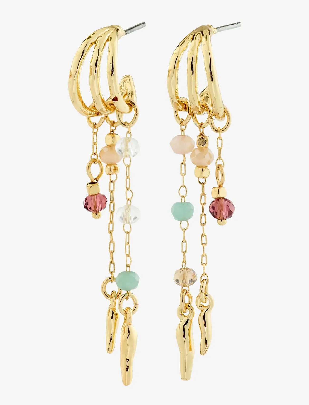 Pilgrim - MORIN earrings gold plated - rippuvad kõrvarõngad - gold plated - 1