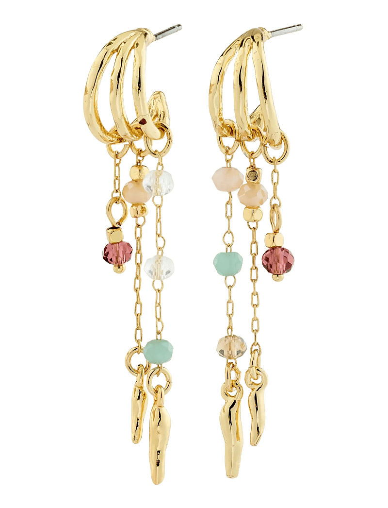 Pilgrim - MORIN earrings gold plated - rippuvad kõrvarõngad - gold plated - 1