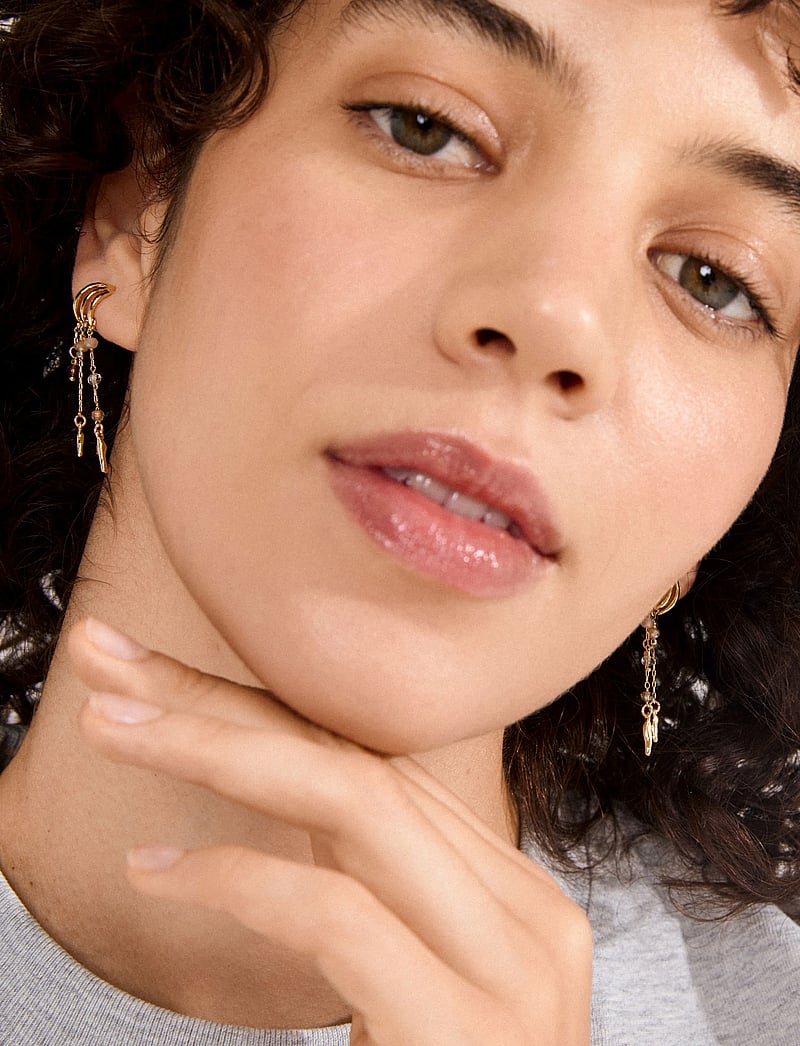 Pilgrim - MORIN earrings gold plated - rippuvad kõrvarõngad - gold plated - 0