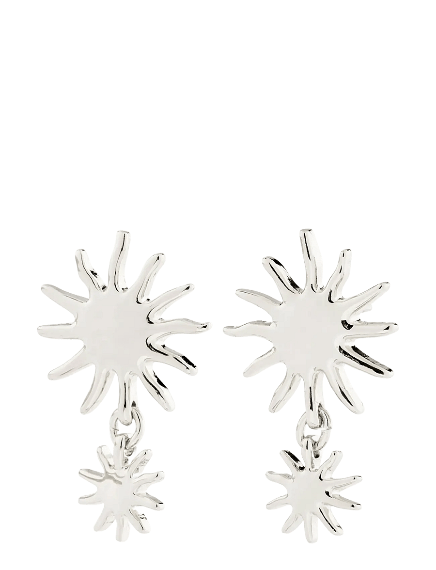 Pilgrim - LYRICUS earrings silver-plated - rippuvad kõrvarõngad - silver plated - 1