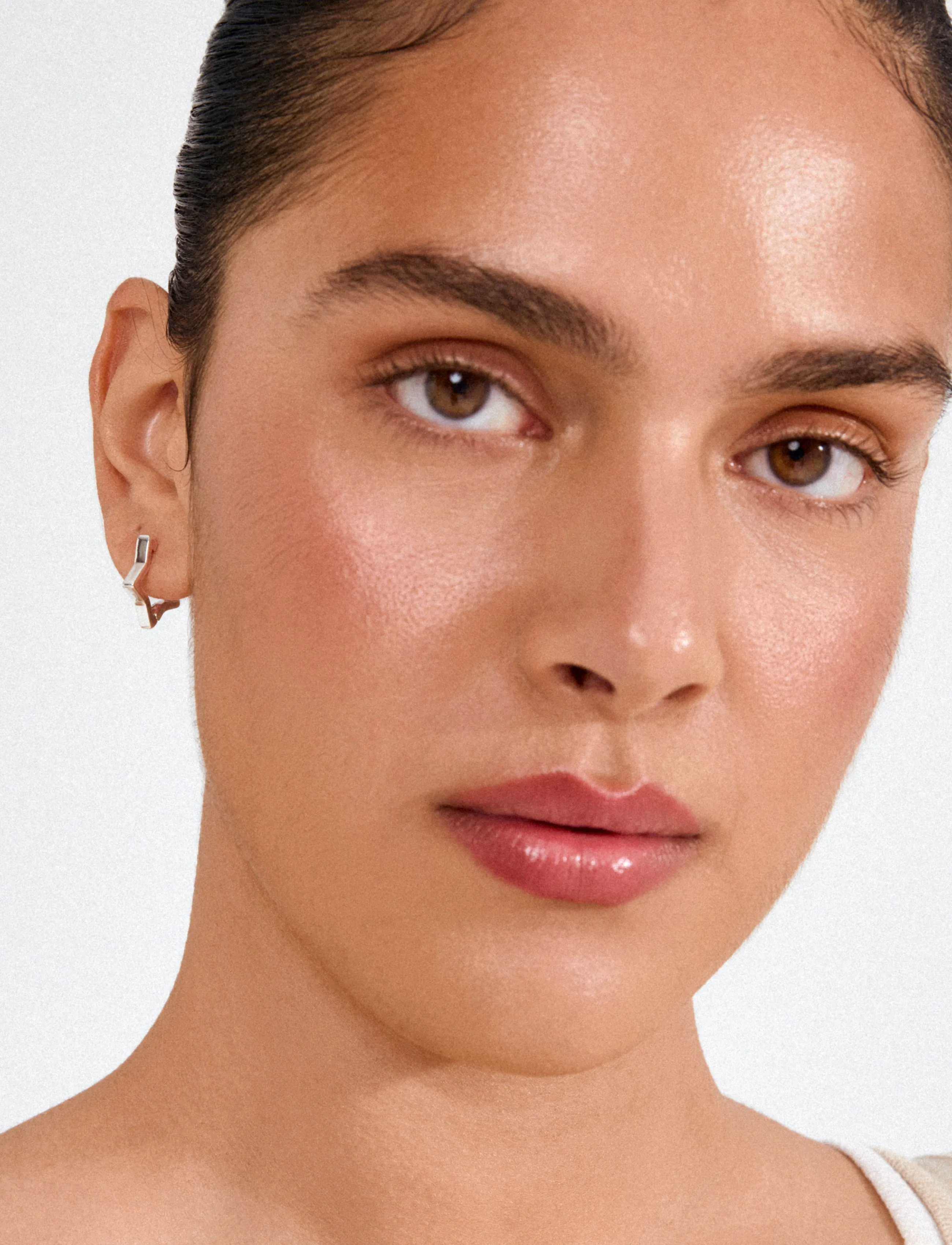 Pilgrim Solari Earrings Silver-Plated, One Size, Earrings, Silber - Hoops, Frauen