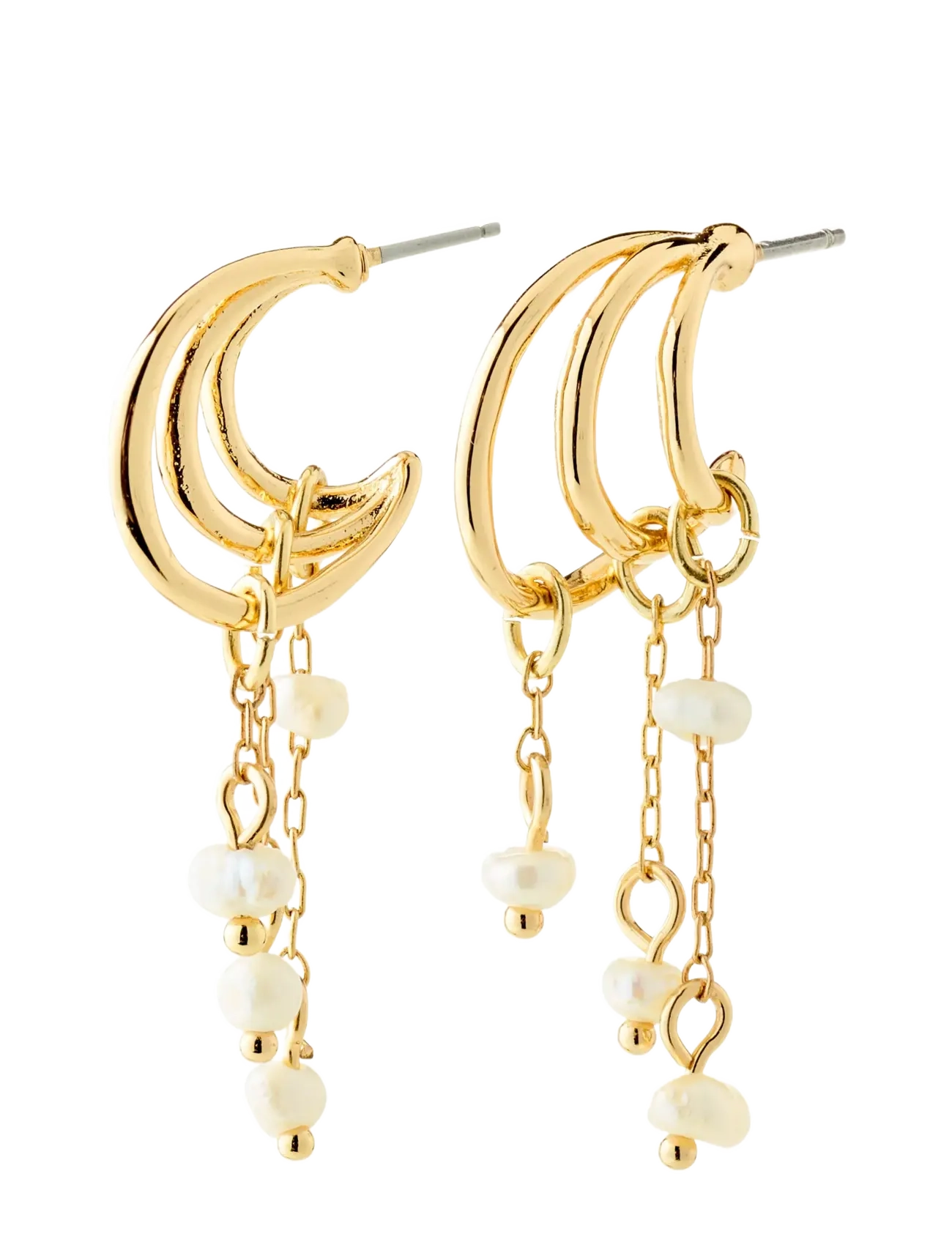 Pilgrim LUNITH earrings gold-plated - Hoops - GOLD PLATED / gold