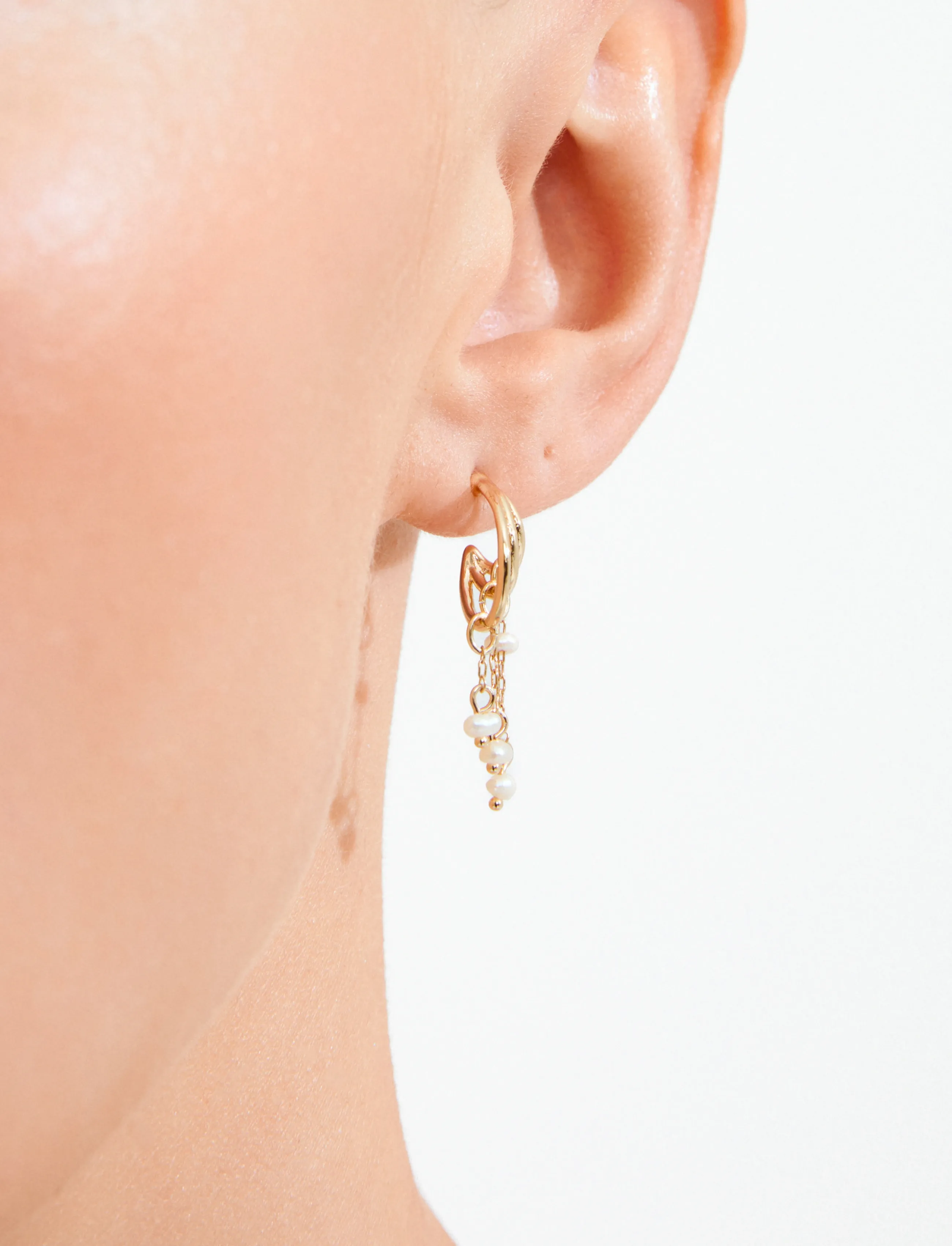 Pilgrim - LUNITH earrings gold-plated - gold plated - 2
