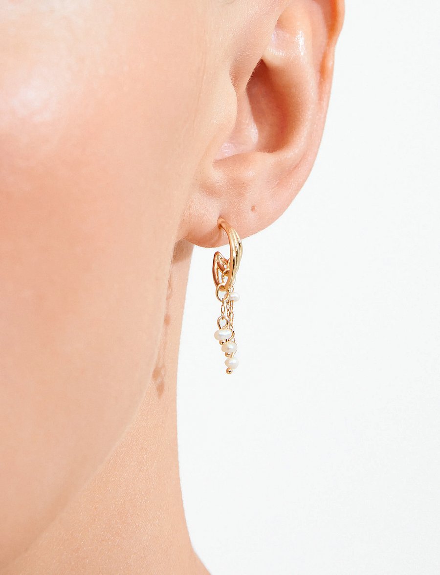 Pilgrim - LUNITH earrings gold-plated - gold plated - 2