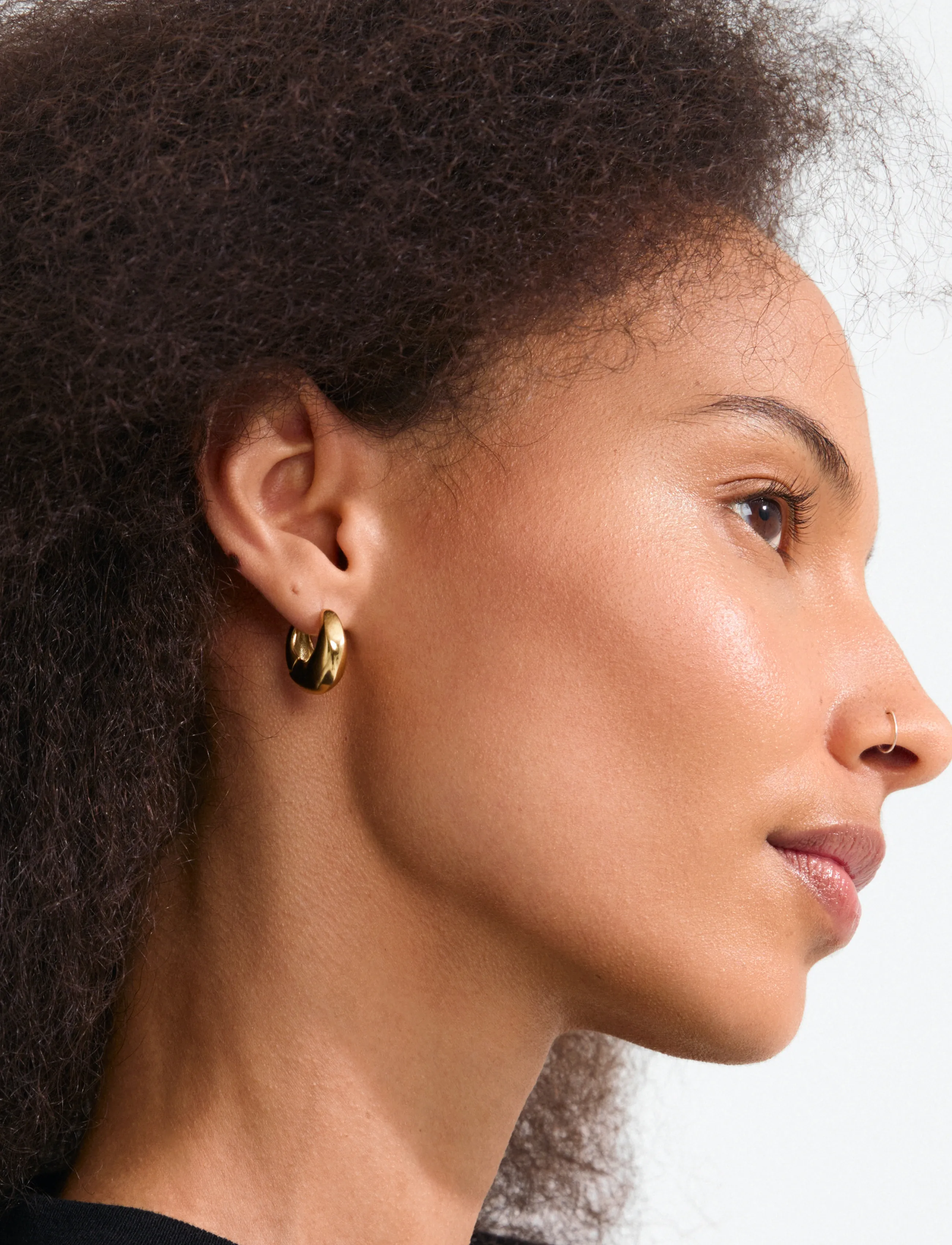Pilgrim Kairoa Earrings Gold-Plated, Kvinder, Kreol Øreringe, Guld, Str: ONE SIZE