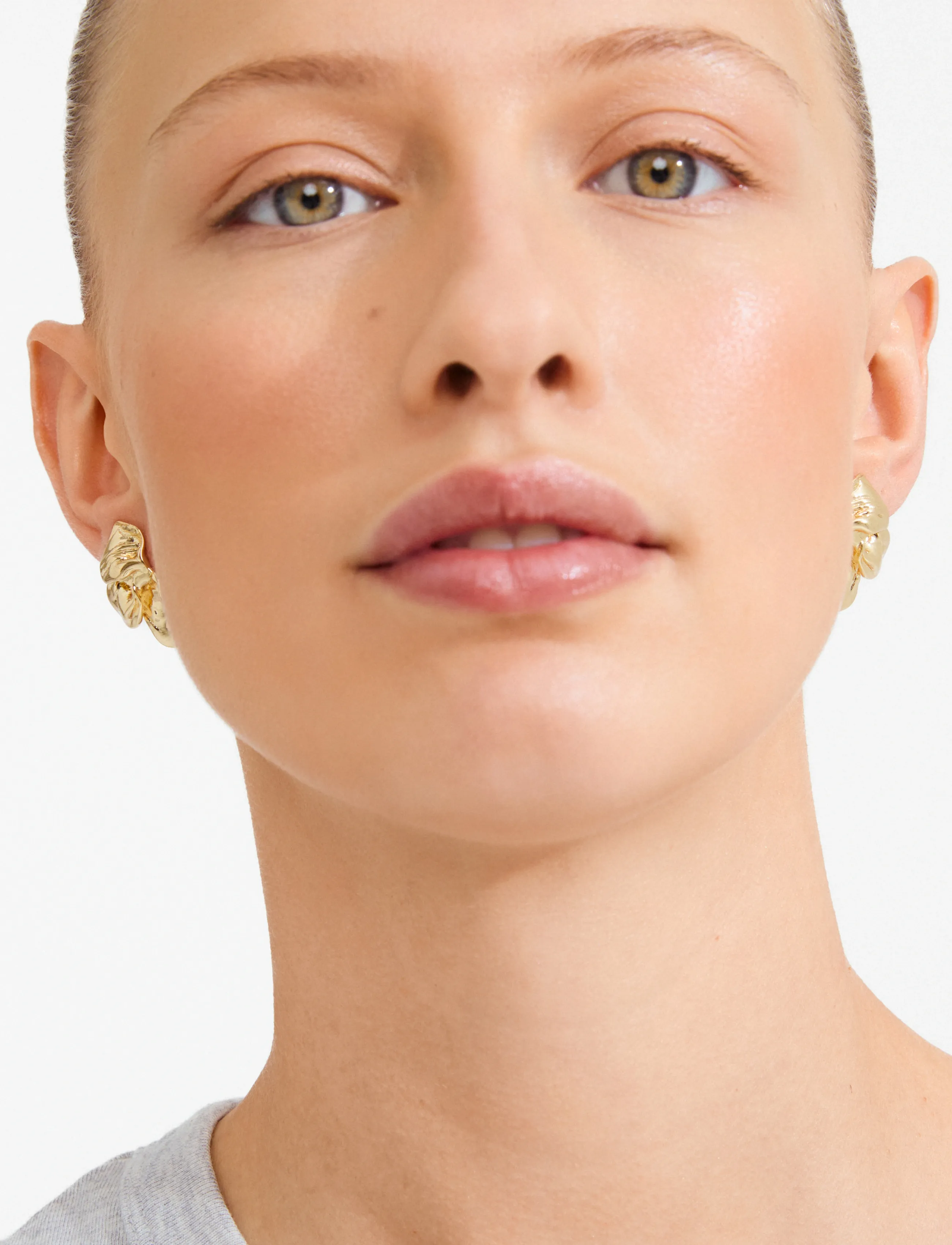 Pilgrim Solari Earrings Gold-Plated, Kvinder, Skulpturelle Øreringe, Guld, Str: ONE SIZE