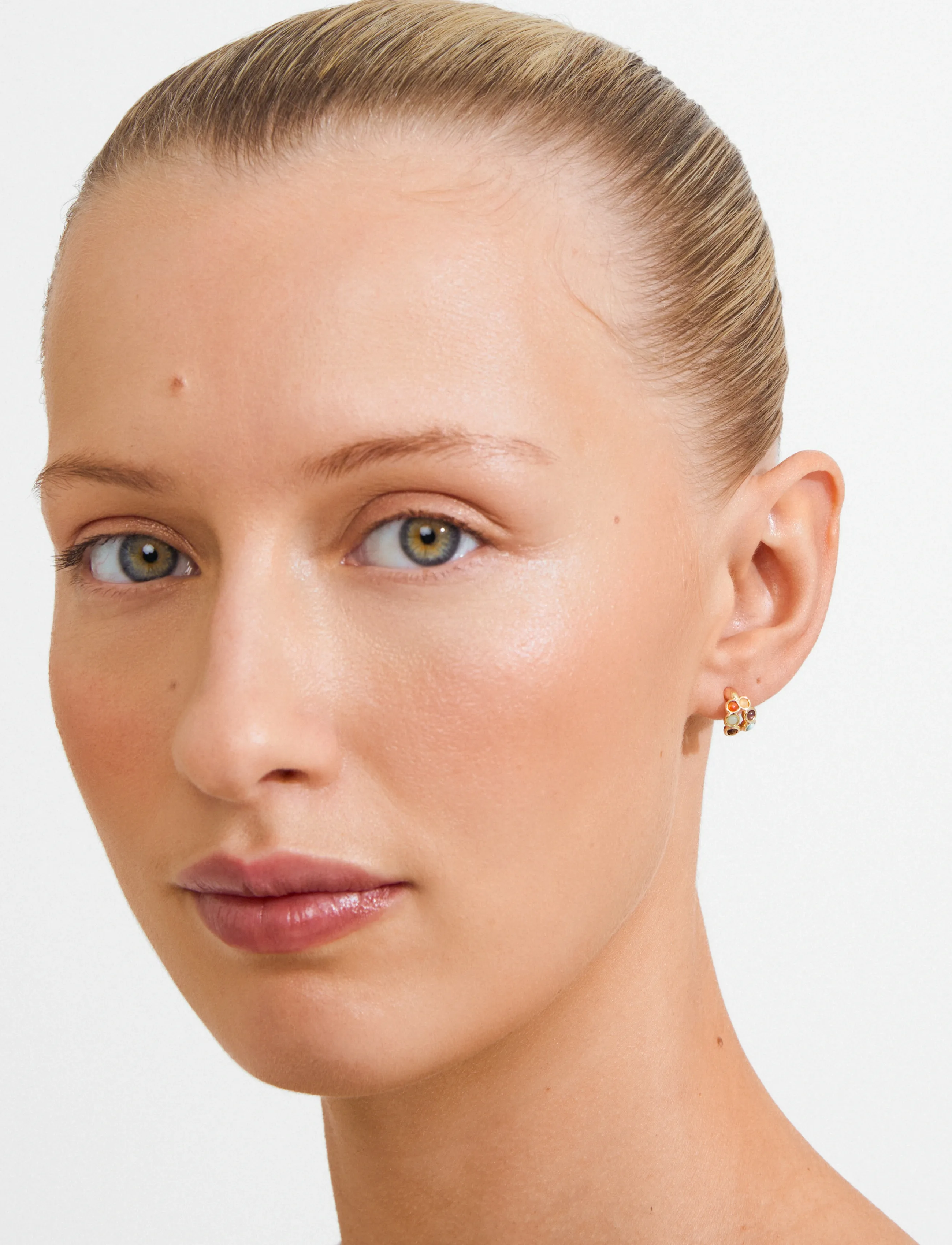 Pilgrim Lonnie Earrings Gold-Plated/Multi, One Size, Earrings, Gold - Hoops, Frauen