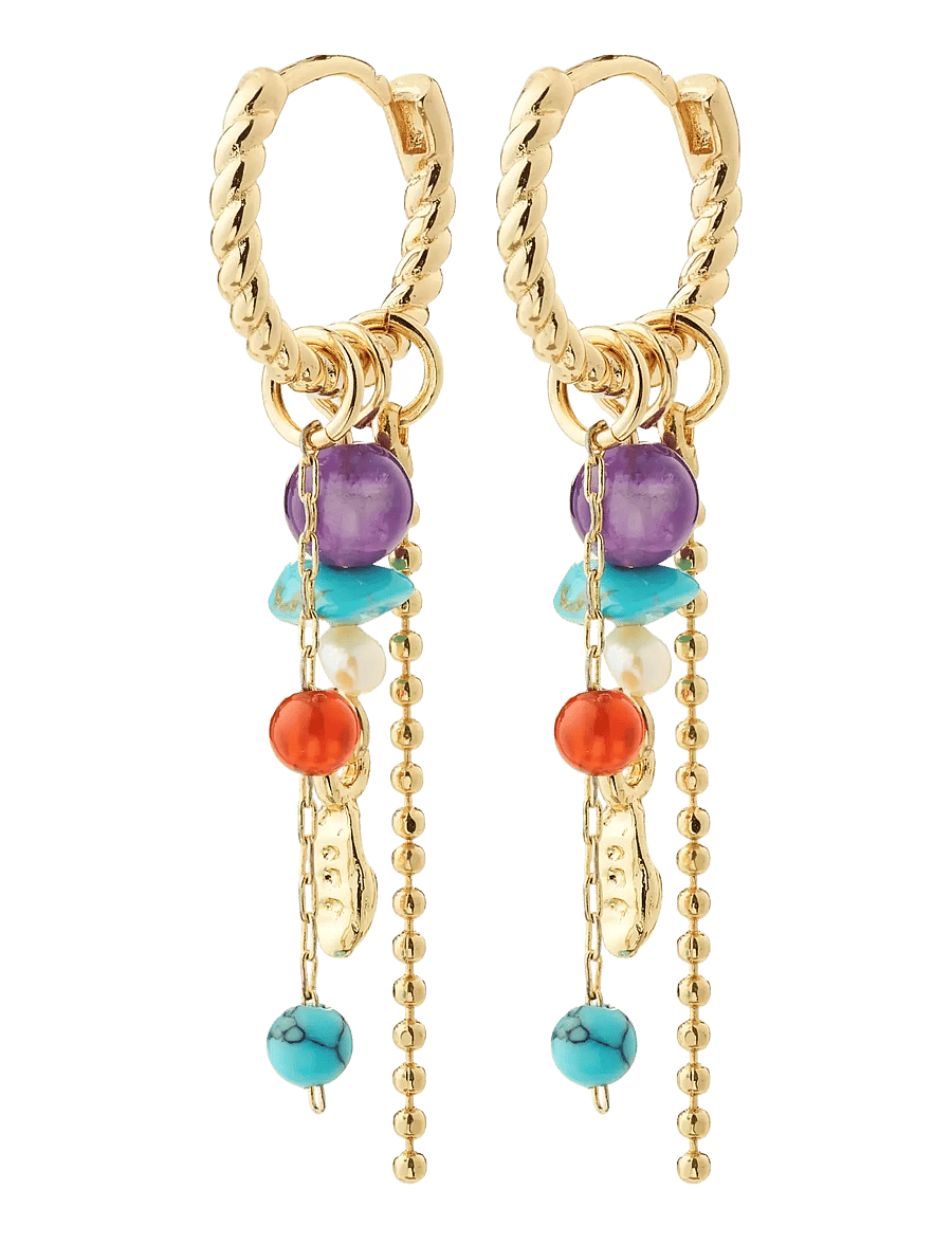 Pilgrim - THALEN earrings gold-plated/multi - gold plated - 1