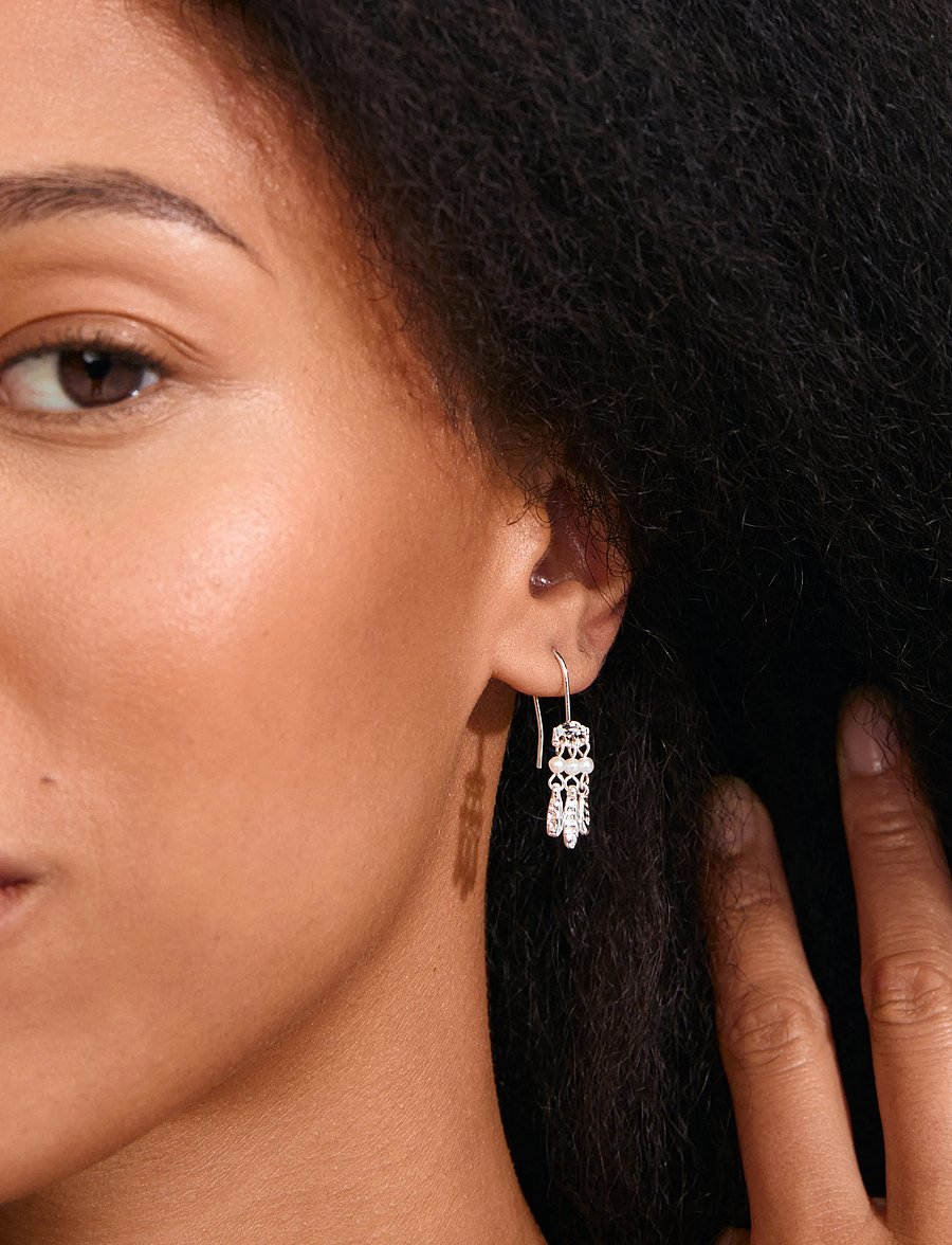 Pilgrim - VIREL earrings silver-plated - perlenohrringe - silver plated - 2